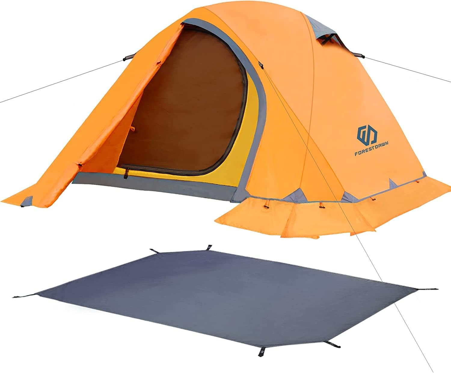 2 Person Camping Tent with 3 Aluminum Alloy Poles, 4 or 3 Season Waterproof Tent, Double Layer,Easy Setup, 2 Doors for Outdoor Hiking,Mountaineering,Survival,Travel 2 Person Camping Tent with 3 Aluminum Alloy Poles, 4 or 3 Season Waterproof Tent, Double Layer,Easy Setup, 2 Doors for Outdoor Hiking,Mountaineering,Survival,Travel