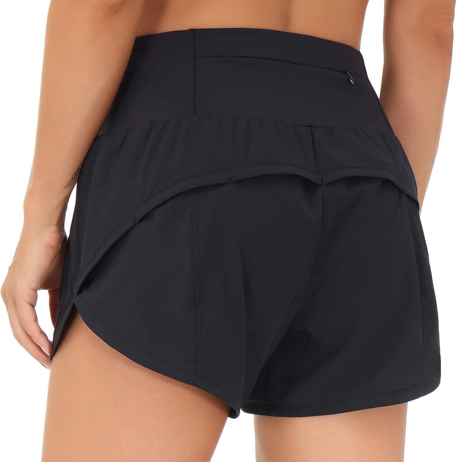 THE GYM PEOPLE Womens High Waisted Running Shorts Quick Dry Athletic Workout Shorts with Mesh Liner Zipper Pockets THE GYM PEOPLE Womens High Waisted Running Shorts Quick Dry Athletic Workout Shorts with Mesh Liner Zipper Pockets