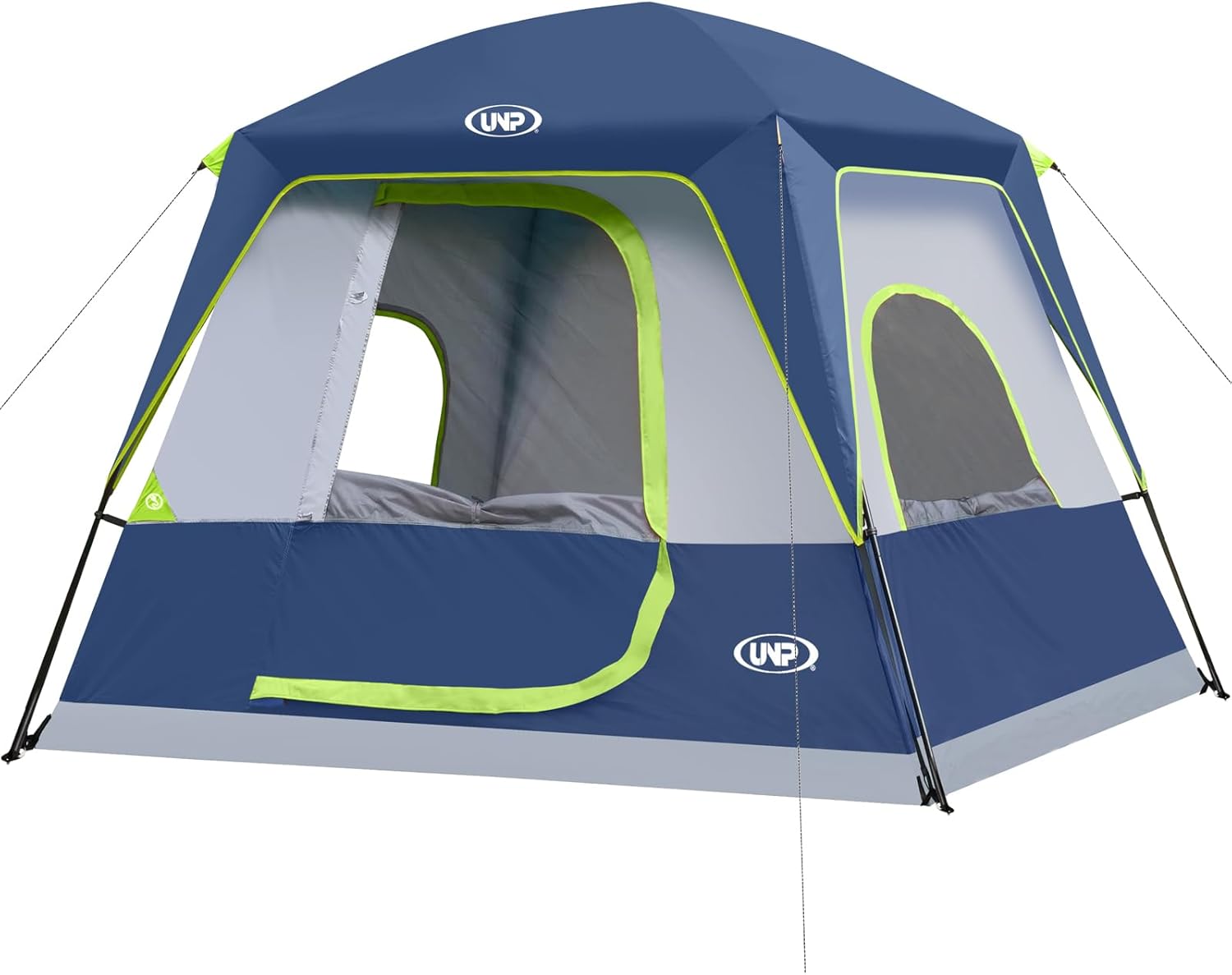 UNP 4-Person Tent, Portable Cabin Tent, Camping Tent 4-Person Easy Set Up, Waterproof with Top Rainfly for Outdoor Camping/Hiking UNP 4-Person Tent, Portable Cabin Tent, Camping Tent 4-Person Easy Set Up, Waterproof with Top Rainfly for Outdoor Camping/Hiking