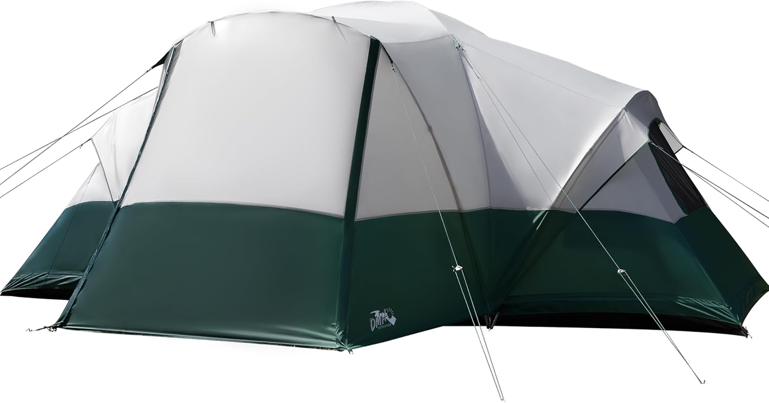 6/8/10/11 Person Camping Tent with Porch, Family Tents for Camping, Big Dome Tunnel Tent includes Rainfly, Easy Setup Large Tents for Outdoor Camping, Reflective Windproof Rope, Large Vestibule 6/8/10/11 Person Camping Tent with Porch, Family Tents for Camping, Big Dome Tunnel Tent includes Rainfly, Easy Setup Large Tents for Outdoor Camping, Reflective Windproof Rope, Large Vestibule