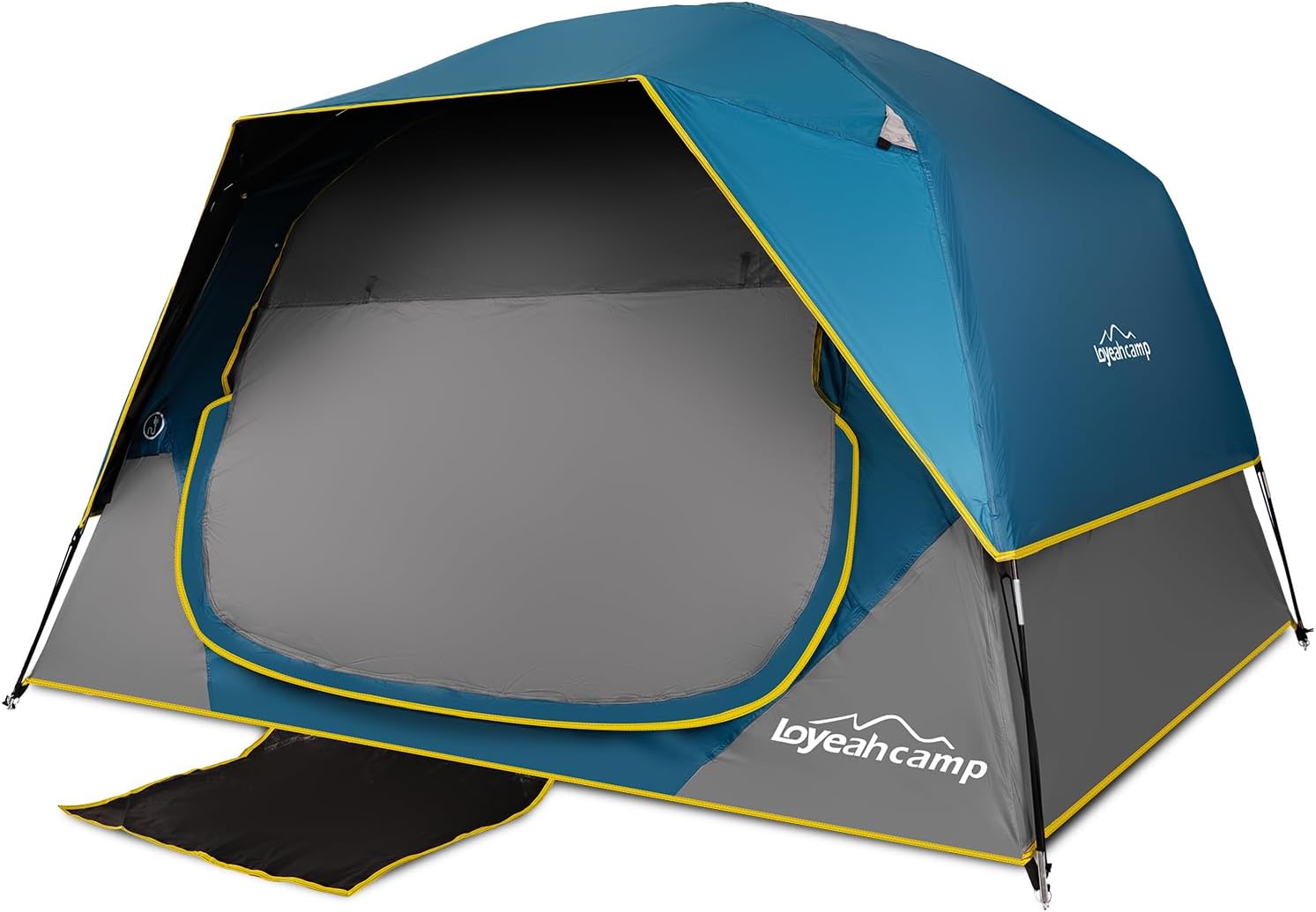 4 Person Blackout Camping Tent, Easy Setup Waterproof Family Dome Tent for Camping with Rainfly, Portable Double Layer Large Family Tent for Outdoor Camping&Hiking 4 Person Blackout Camping Tent, Easy Setup Waterproof Family Dome Tent for Camping with Rainfly, Portable Double Layer Large Family Tent for Outdoor Camping&Hiking