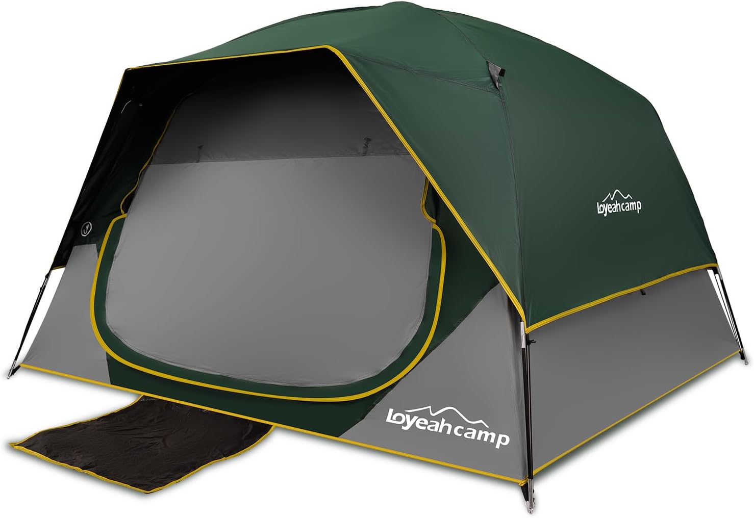 4 Person Blackout Camping Tent, Easy Setup Waterproof Family Dome Tent for Camping with Rainfly, Portable Double Layer Large Family Tent for Outdoor Camping&Hiking 4 Person Blackout Camping Tent, Easy Setup Waterproof Family Dome Tent for Camping with Rainfly, Portable Double Layer Large Family Tent for Outdoor Camping&Hiking
