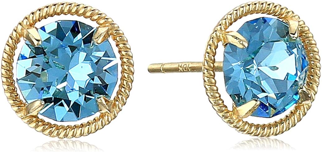 Amazon Essentials 10k Gold Made with Infinite Elements Imported Crystal Birthstone Stud Earrings (previously Amazon Collection) Amazon Essentials 10k Gold Made with Infinite Elements Imported Crystal Birthstone Stud Earrings (previously Amazon Collection)