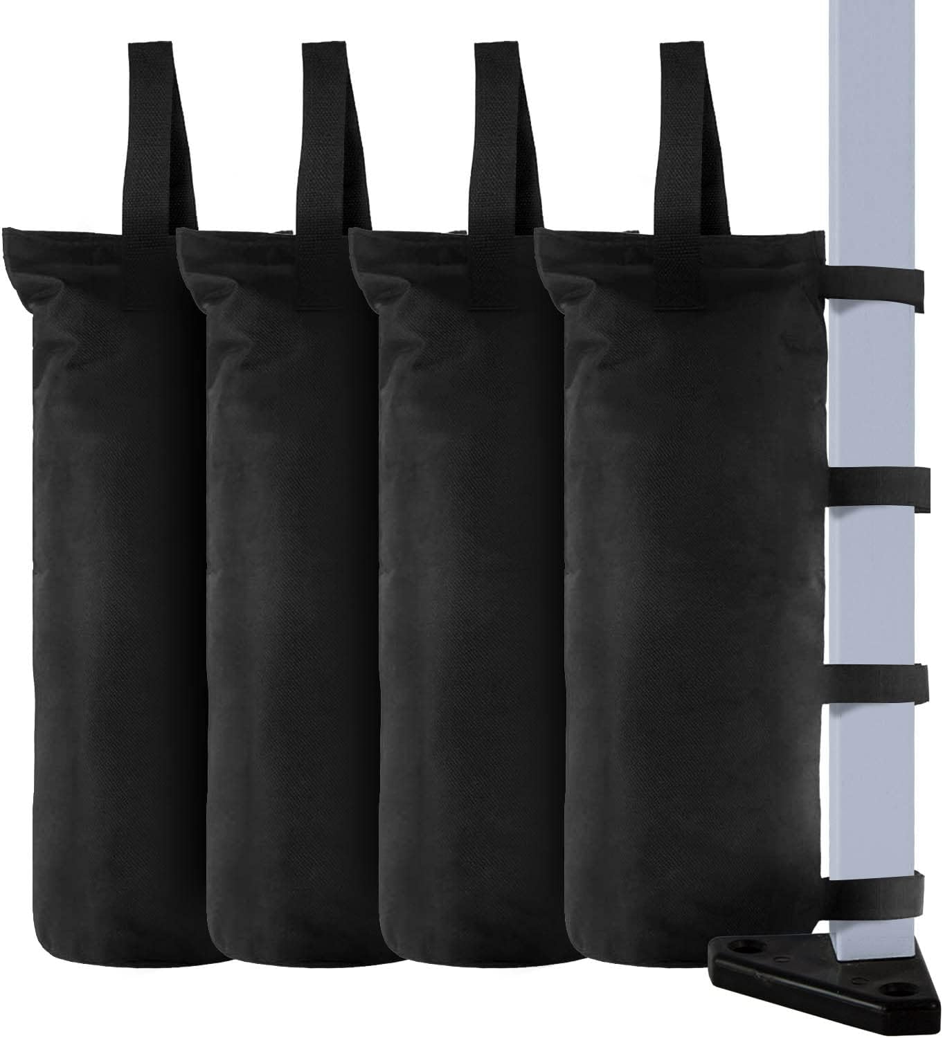 venrey 4-Pack 112 LBS Canopy Sandbags Weight Bags, Outdoor Pop Up Canopy Tent Gazebo Weight Sand Bag Anchor Kit, Sand Bags Without Sand – Black venrey 4-Pack 112 LBS Canopy Sandbags Weight Bags, Outdoor Pop Up Canopy Tent Gazebo Weight Sand Bag Anchor Kit, Sand Bags Without Sand – Black