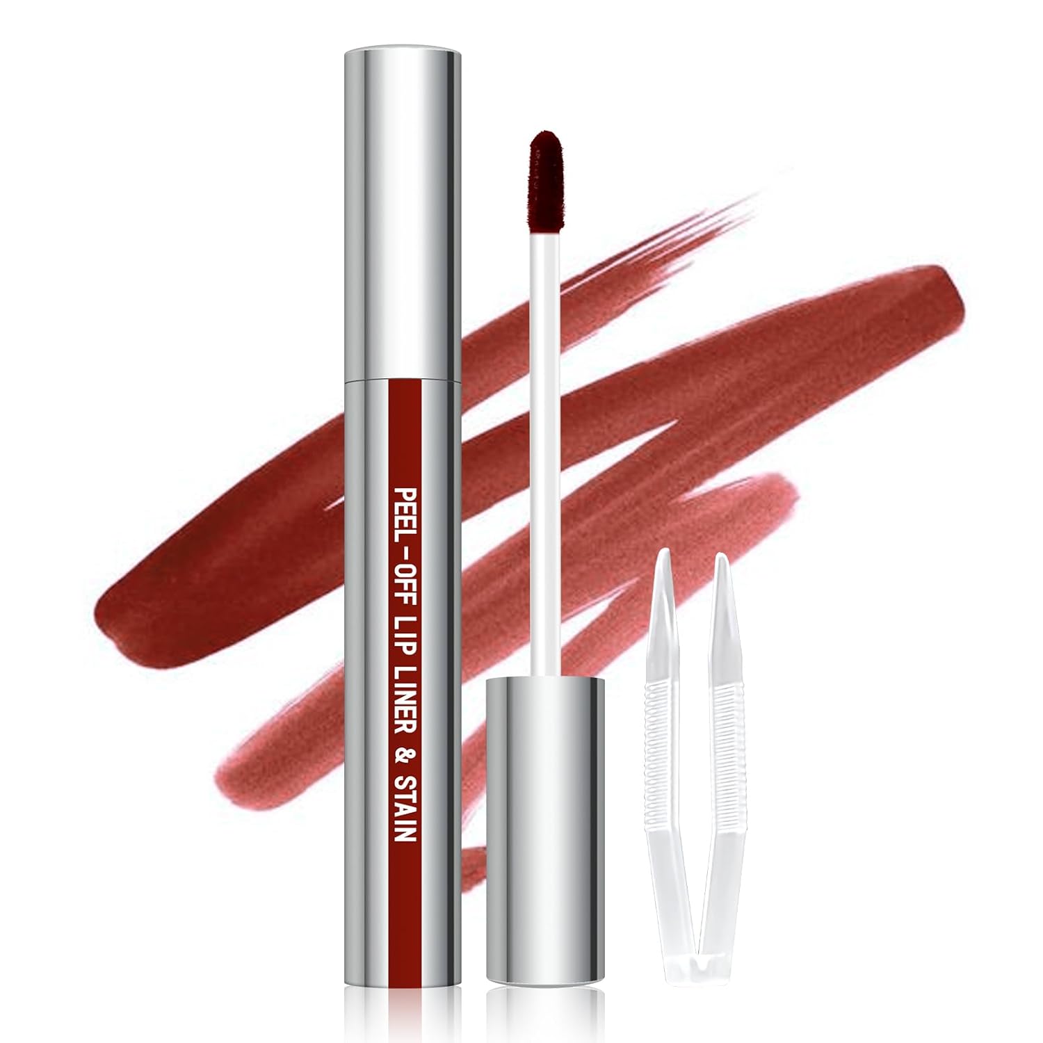 Cilrofelr Peel Off Lip Liner Stain, Long Wear Tattoo Lip Liner with Tweezer, Peel Off Lip Stain with Matte Finish, Long Lasting, Waterproof, Transfer-proof, Highly Pigmented Color (Cocoa) Cilrofelr Peel Off Lip Liner Stain, Long Wear Tattoo Lip Liner with Tweezer, Peel Off Lip Stain with Matte Finish, Long Lasting, Waterproof, Transfer-proof, Highly Pigmented Color (Cocoa)