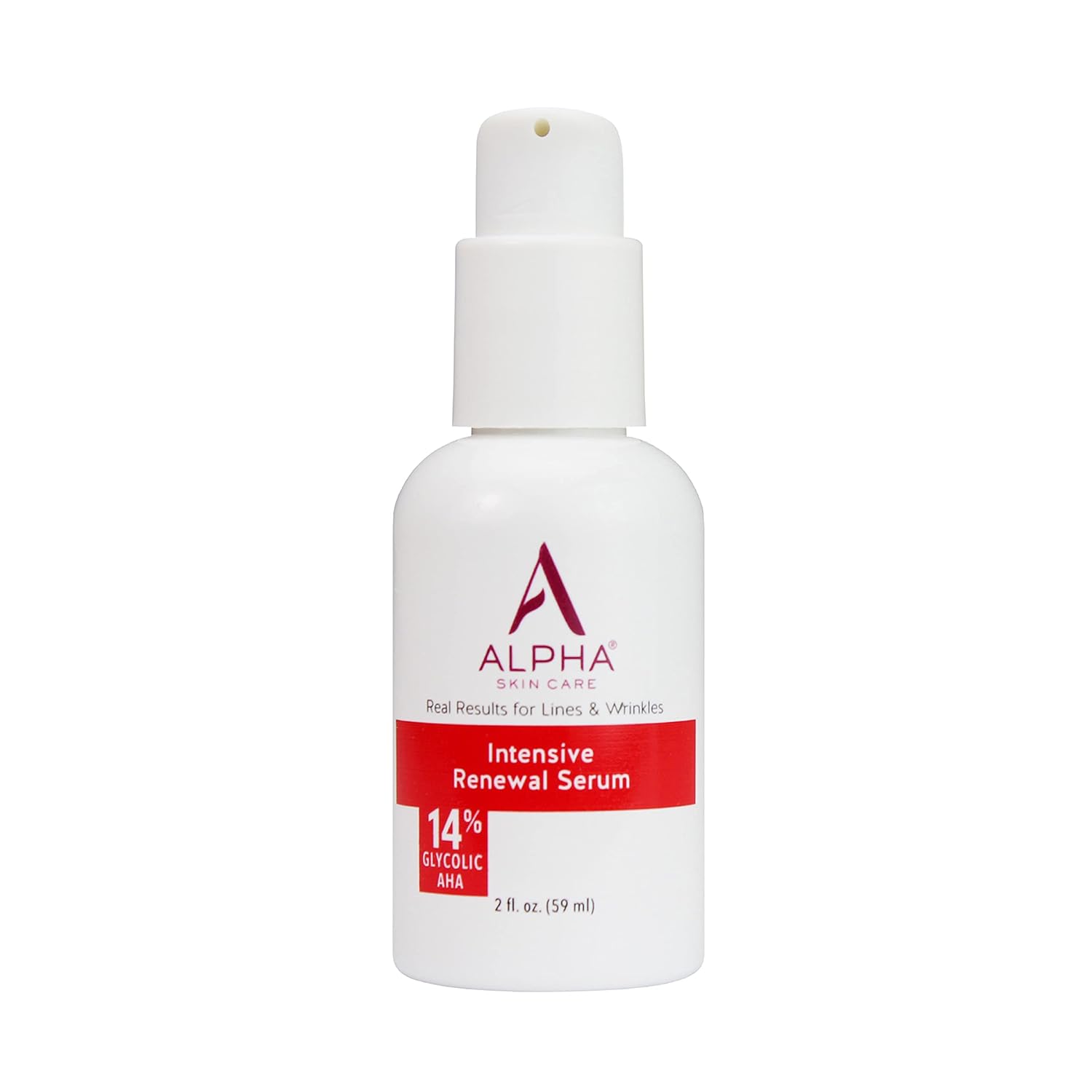 Alpha Skin Care Intensive Renewal Serum | Anti-Aging Formula | 14% Glycolic Alpha Hydroxy Acid (AHA) | Reduces the Appearance of Lines & Wrinkles | For All Skin Types | 2 Oz Alpha Skin Care Intensive Renewal Serum | Anti-Aging Formula | 14% Glycolic Alpha Hydroxy Acid (AHA) | Reduces the Appearance of Lines & Wrinkles | For All Skin Types | 2 Oz