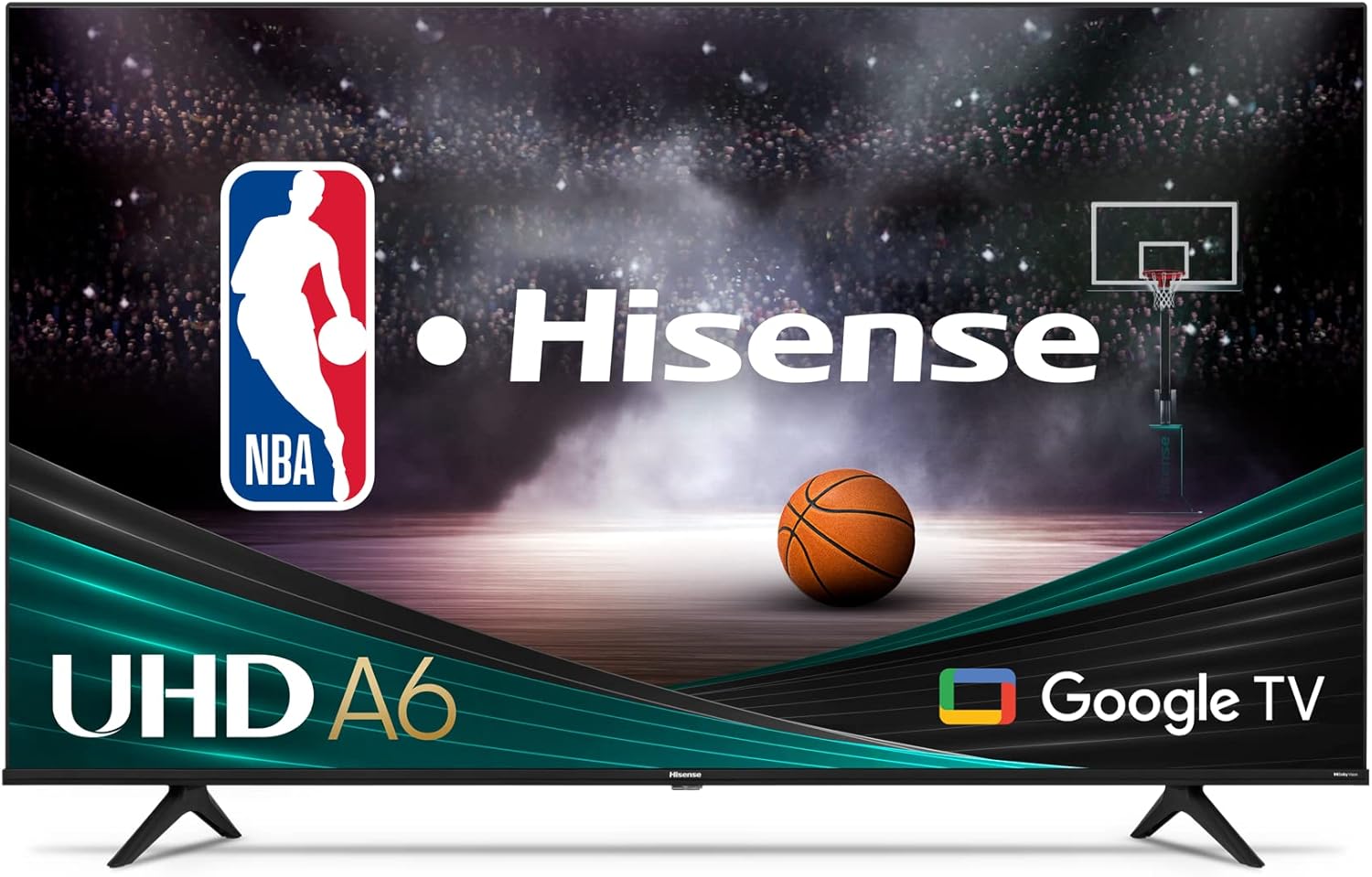 Hisense 50-Inch Class A6 Series 4K UHD Smart Google TV with Alexa Compatibility, Dolby Vision HDR, DTS Virtual X, Sports & Game Modes, Voice Remote, Chromecast Built-in (50A6H) Hisense 50-Inch Class A6 Series 4K UHD Smart Google TV with Alexa Compatibility, Dolby Vision HDR, DTS Virtual X, Sports & Game Modes, Voice Remote, Chromecast Built-in (50A6H)