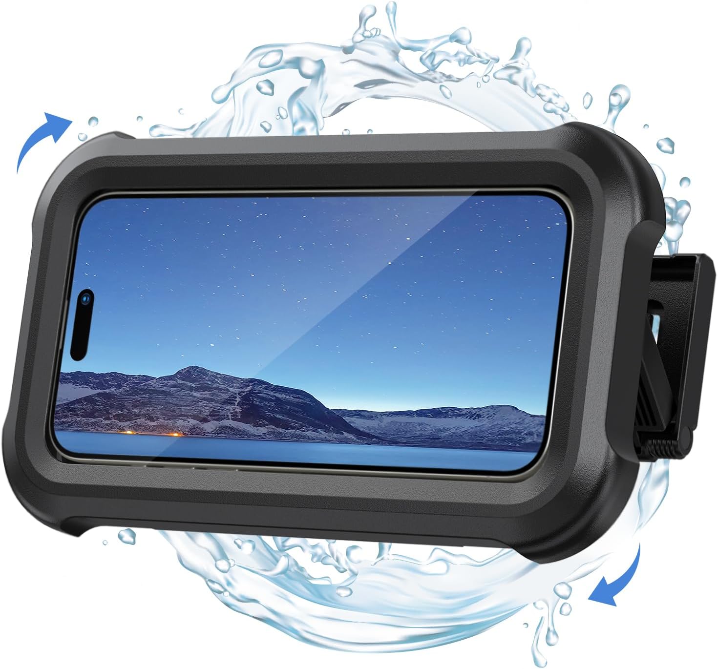 Lamicall Shower Phone Holder Waterproof – 480° Rotatable Retractable Adjustable Shower Phone Case Holder, Bathroom Wall Phone Mount Stand Water Proof Case, Shower Accessories for 4-7″ Phones, Black Lamicall Shower Phone Holder Waterproof – 480° Rotatable Retractable Adjustable Shower Phone Case Holder, Bathroom Wall Phone Mount Stand Water Proof Case, Shower Accessories for 4-7″ Phones, Black