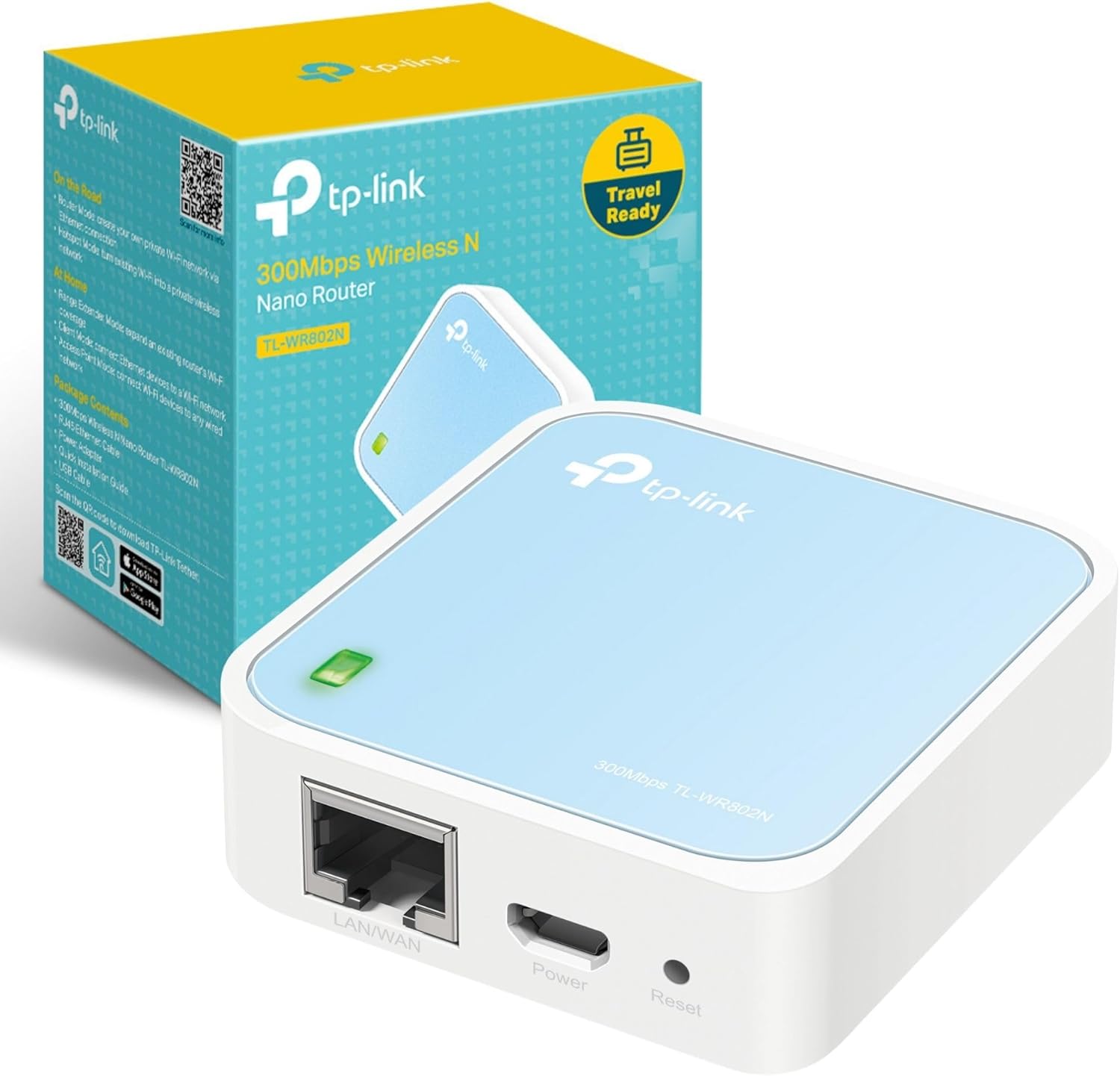 TP-Link N300 Wireless Portable Nano Travel Router(TL-WR802N) – WiFi Bridge/Range Extender/Access Point/Client Modes, Mobile in Pocket TP-Link N300 Wireless Portable Nano Travel Router(TL-WR802N) – WiFi Bridge/Range Extender/Access Point/Client Modes, Mobile in Pocket