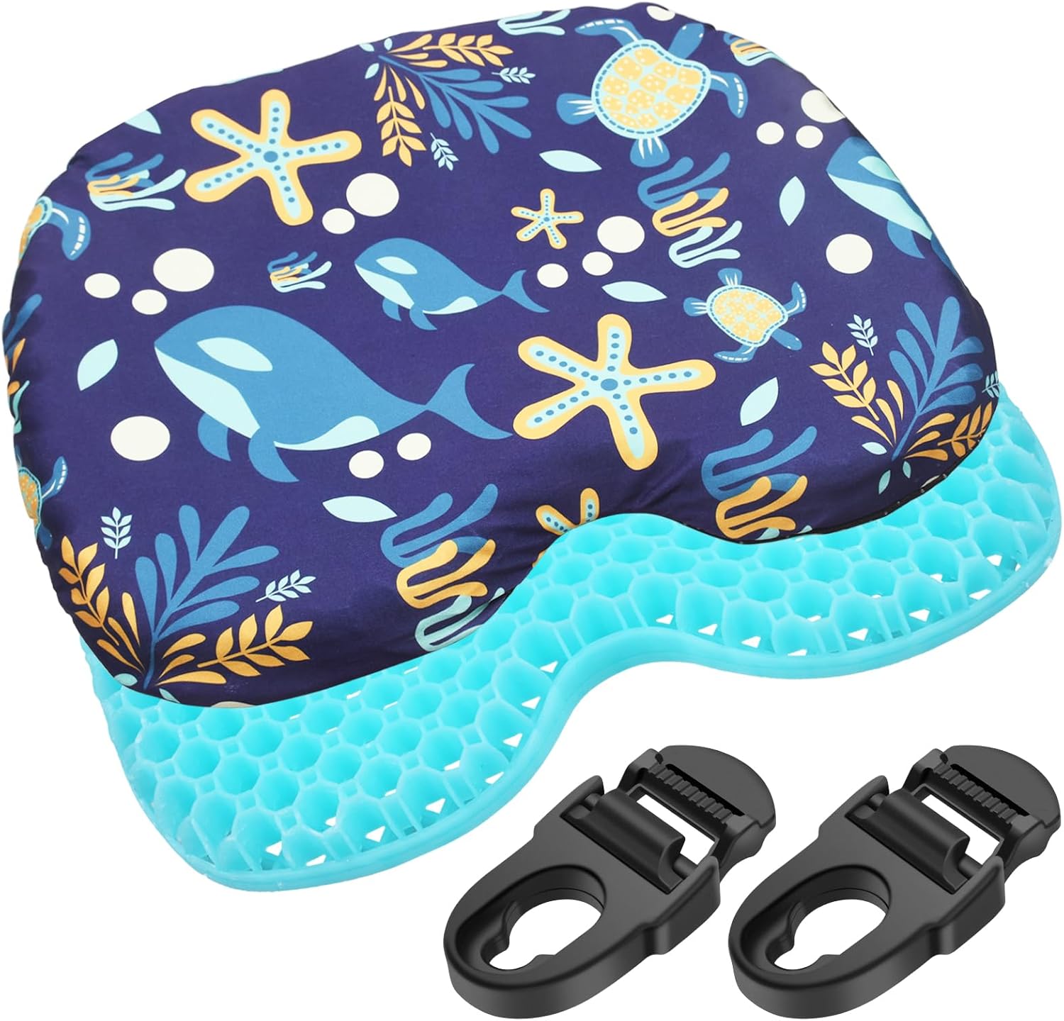 LaWana Anti-Slip Kayak Seat Cushion – for Waterproof Gel Pad for Kayaking,Canoeing and Kayak Seat Pad Compatible with Lifetime Emotion 2 Sets Kayak Seat Clips and Hooks LaWana Anti-Slip Kayak Seat Cushion – for Waterproof Gel Pad for Kayaking,Canoeing and Kayak Seat Pad Compatible with Lifetime Emotion 2 Sets Kayak Seat Clips and Hooks