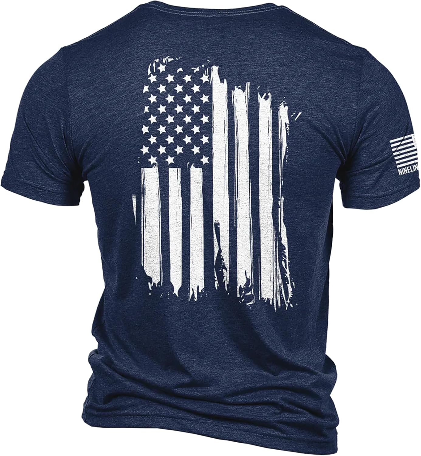Nine Line American Flag Symbol of Freedom Patriotic T-Shirt – Veteran Company America Stars and Stripes and Dropline Logo Nine Line American Flag Symbol of Freedom Patriotic T-Shirt – Veteran Company America Stars and Stripes and Dropline Logo