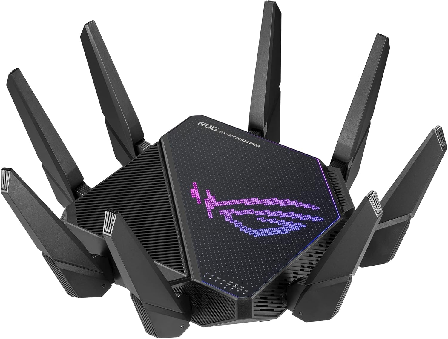 ASUS ROG Rapture GT-AX11000 Pro Tri-Band WiFi 6 Extendable Gaming Router, 10G & 2.5G Ports, ASUS RangeBoost Plus, Triple-level Game Acceleration, Subscription-free Network Security, AiMesh Compatible ASUS ROG Rapture GT-AX11000 Pro Tri-Band WiFi 6 Extendable Gaming Router, 10G & 2.5G Ports, ASUS RangeBoost Plus, Triple-level Game Acceleration, Subscription-free Network Security, AiMesh Compatible