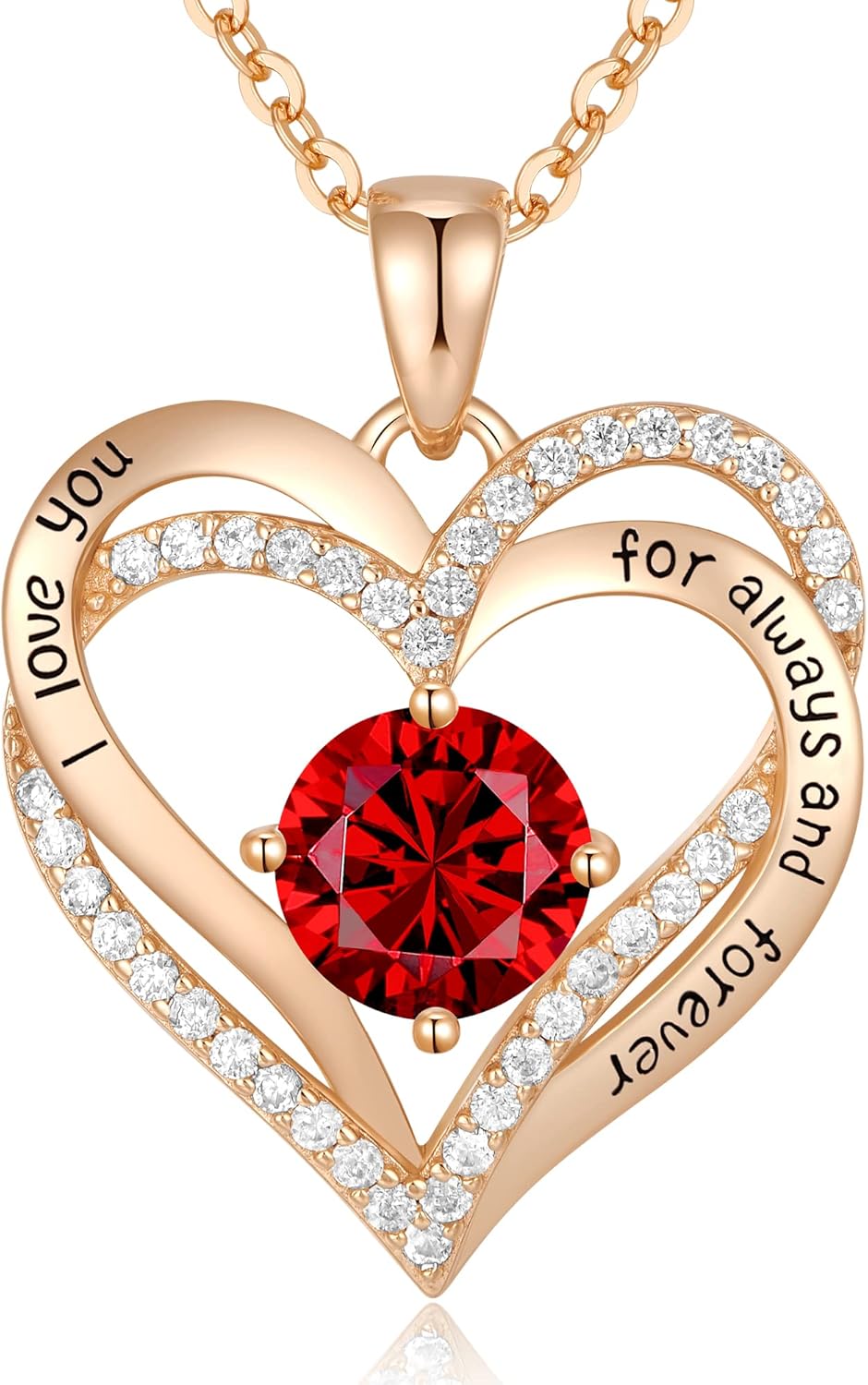 CDE Forever Love Heart Necklaces for Women, Wedding Anniversary, Birthday Gift for Wife, S925 Silver Jewelry with Birthstone Pendant, Ideal Chrismas Valentine’s or Mothers Day Gifts for Her CDE Forever Love Heart Necklaces for Women, Wedding Anniversary, Birthday Gift for Wife, S925 Silver Jewelry with Birthstone Pendant, Ideal Chrismas Valentine’s or Mothers Day Gifts for Her