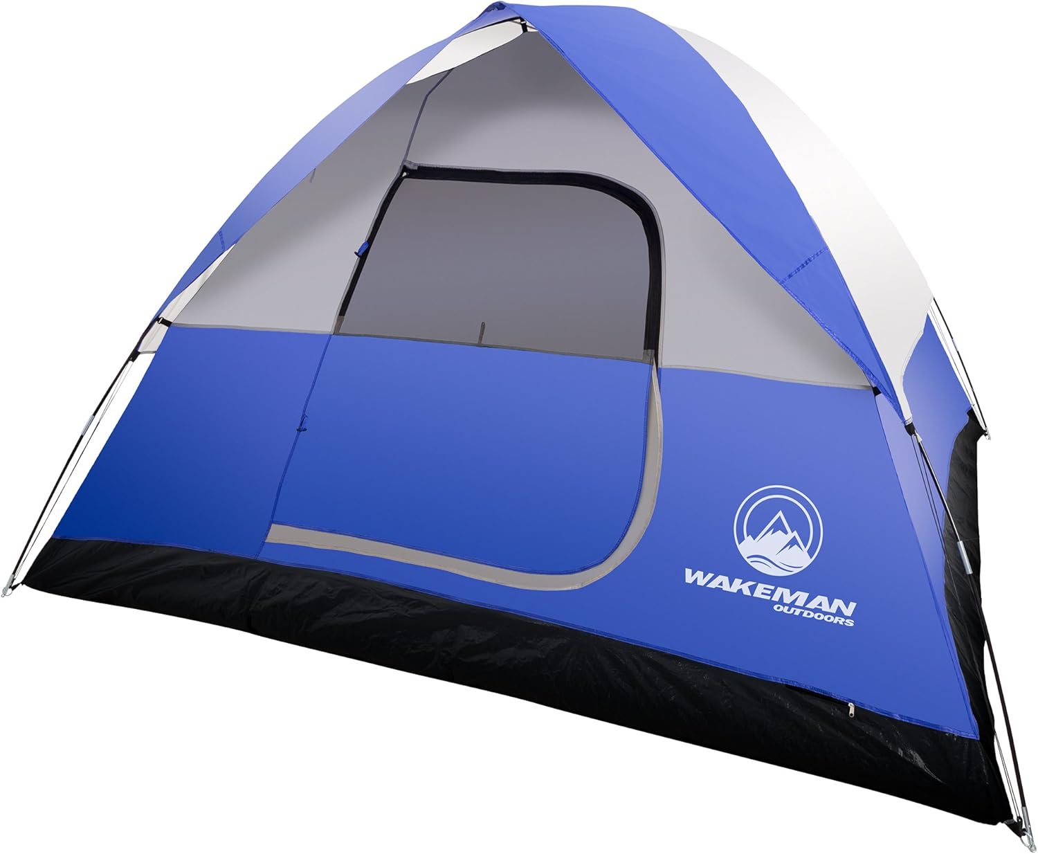 6 Person Camping Tent – Water-Resistant Family Tent for Camping with Removable Rain Fly, Storage Pocket, and Carrying Bag by Wakeman Outdoors (Blue) 6 Person Camping Tent – Water-Resistant Family Tent for Camping with Removable Rain Fly, Storage Pocket, and Carrying Bag by Wakeman Outdoors (Blue)