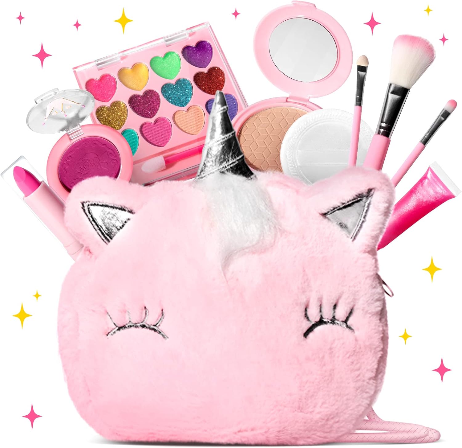ULOVEME Kids Real Makeup Kit for Little Girls – Real, Non Toxic, Washable Make Up Toy – Umicorn Toys Gift for 3 4 5 6 7 8 9 10 12 Years Old Girls Birthday (Pink Umicorn) ULOVEME Kids Real Makeup Kit for Little Girls – Real, Non Toxic, Washable Make Up Toy – Umicorn Toys Gift for 3 4 5 6 7 8 9 10 12 Years Old Girls Birthday (Pink Umicorn)