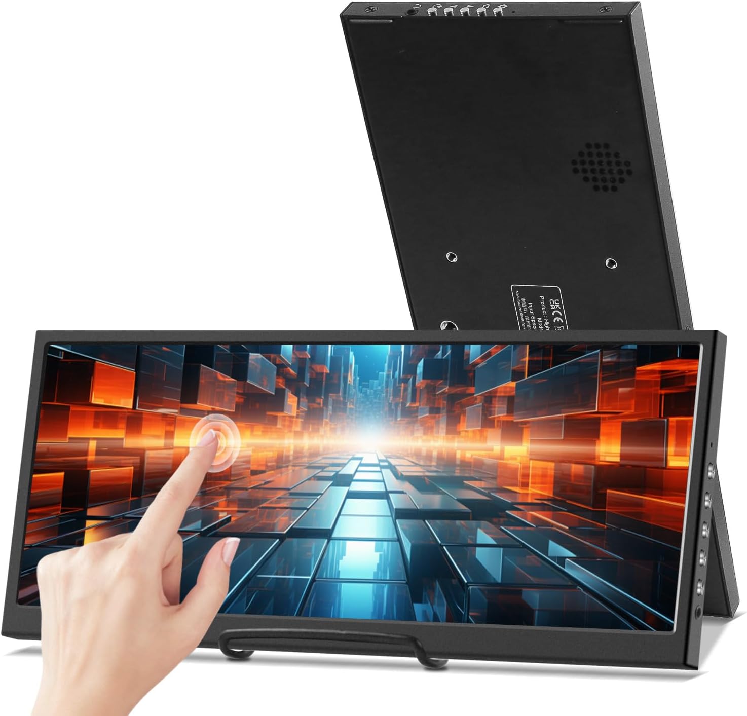 12.3 Inch Touchscreen Secondary Monitor, IPS Stretched Bar LCD Travel Touch Display 1920 * 720 HDMI USBC, Portable Touch Screen for Laptop Computer Windows Aida64 GPU CPU RAM Monitoring 12.3 Inch Touchscreen Secondary Monitor, IPS Stretched Bar LCD Travel Touch Display 1920 * 720 HDMI USBC, Portable Touch Screen for Laptop Computer Windows Aida64 GPU CPU RAM Monitoring