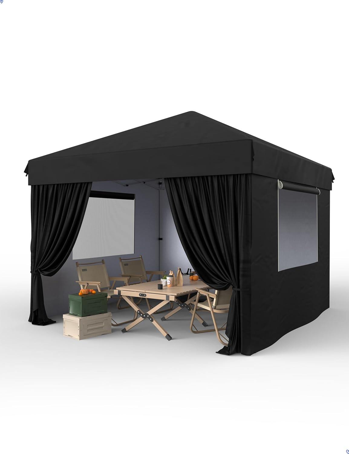 10’x10′ Pop Up Canopy – Waterproof & UV-Resistant Outdoor Canopy with Center Lock and 4 Sidewalls, for Picnics, Camping, Beach, and Outdoor Gatherings, Black 10’x10′ Pop Up Canopy – Waterproof & UV-Resistant Outdoor Canopy with Center Lock and 4 Sidewalls, for Picnics, Camping, Beach, and Outdoor Gatherings, Black