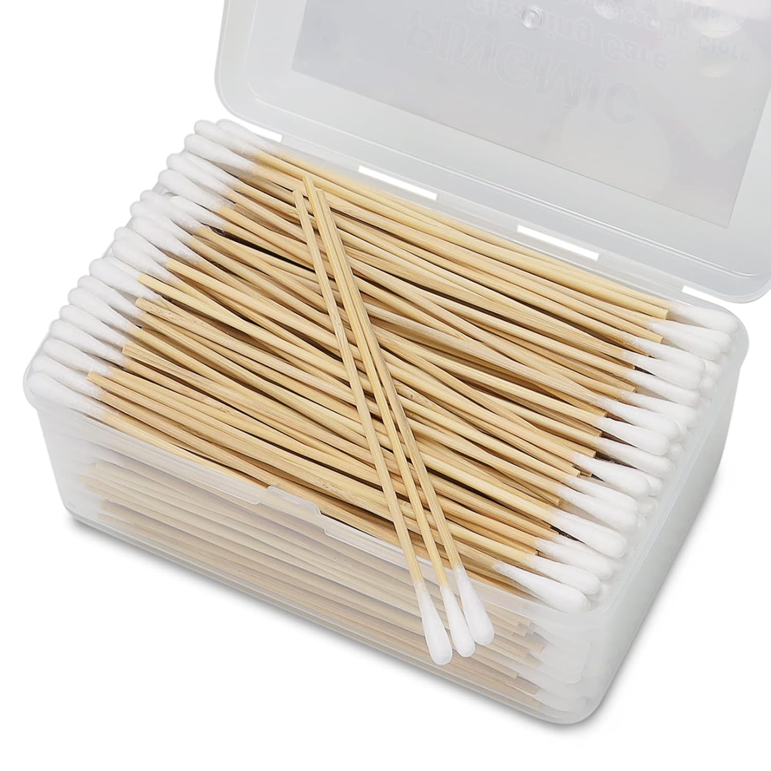 500PCS 6″ Cotton Swabs in Storage Box – Long Cotton Swab with Bamboo Handle – Lint Free Cotton Swabs with Wooden Sticks – Highly Absorbent Cotton Tipped Applicators for Makeup, Gun Cleaning, Pet Care 500PCS 6″ Cotton Swabs in Storage Box – Long Cotton Swab with Bamboo Handle – Lint Free Cotton Swabs with Wooden Sticks – Highly Absorbent Cotton Tipped Applicators for Makeup, Gun Cleaning, Pet Care