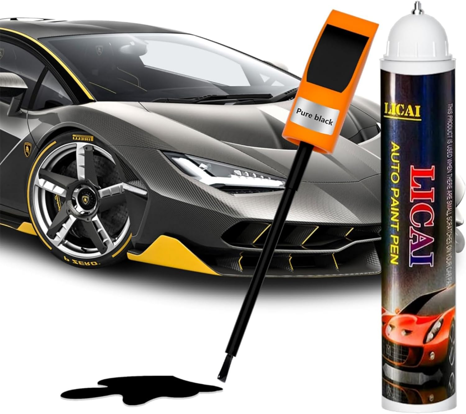 Touch Up Paint for Cars, Automotive Black Car Scratch Remover Pen, Two-In-One Car Touch Up Paint Pen, Quick & Easy Solution to Repair Minor Automotive Paint Scratch Repair 0.4 fl oz Touch Up Paint for Cars, Automotive Black Car Scratch Remover Pen, Two-In-One Car Touch Up Paint Pen, Quick & Easy Solution to Repair Minor Automotive Paint Scratch Repair 0.4 fl oz