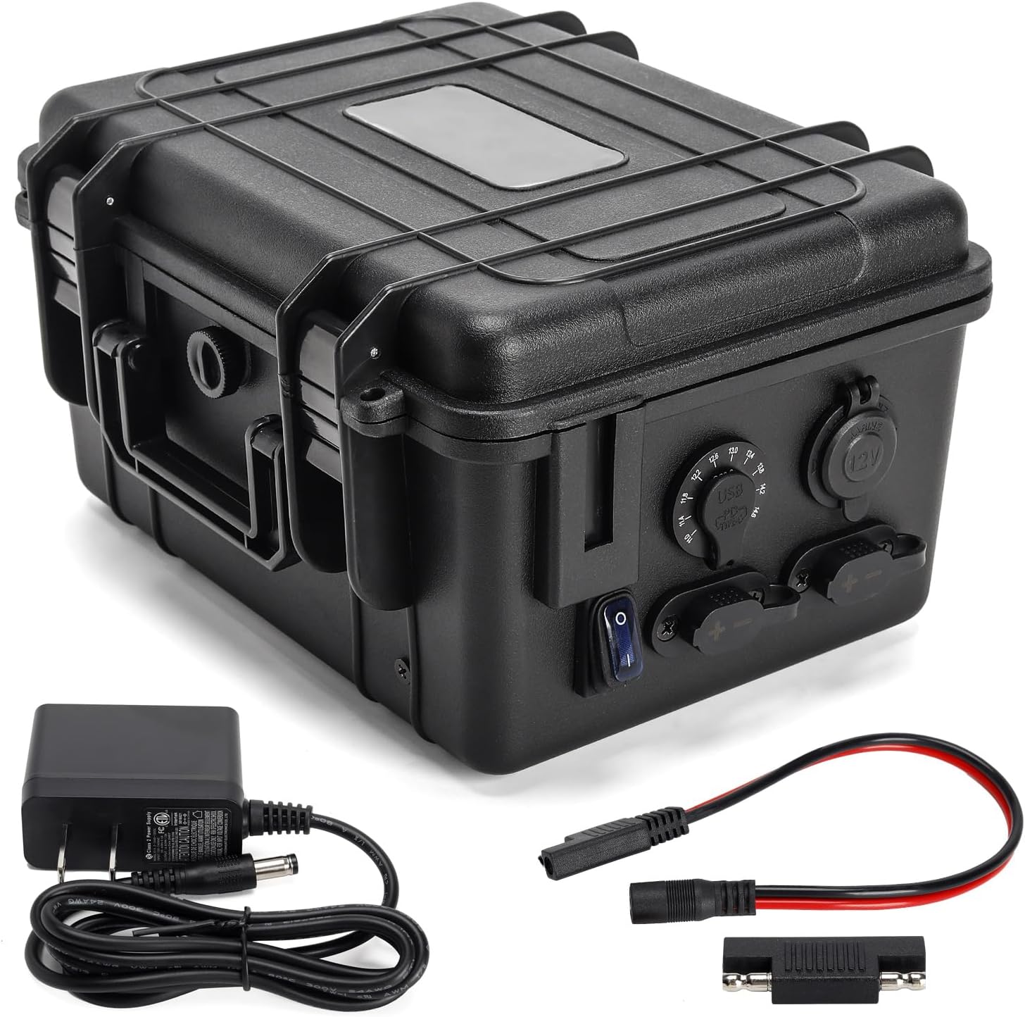TXL Marine Power Pack Battery Box for Kayaks & Fishing Boats, Waterproof, Multi-Function QC Fast Charging, Supports Multiple Battery Configurations (Batteries Not Included) TXL Marine Power Pack Battery Box for Kayaks & Fishing Boats, Waterproof, Multi-Function QC Fast Charging, Supports Multiple Battery Configurations (Batteries Not Included)