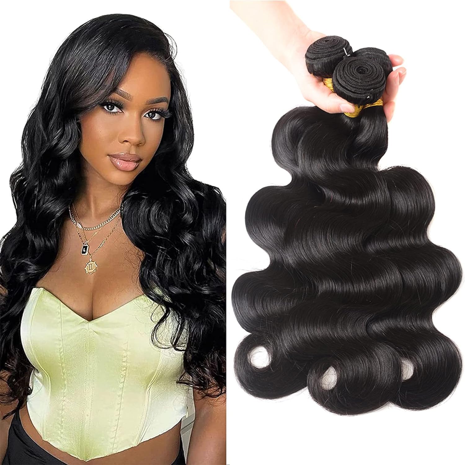 12A Brazilian Body Wave Human Hair 3 Bundles 24 26 28Inch 100% Unprocessed Brazilian Virgin Human Hair Weave Bundles Body Wave Hair Extensions Natural Color 12A Brazilian Body Wave Human Hair 3 Bundles 24 26 28Inch 100% Unprocessed Brazilian Virgin Human Hair Weave Bundles Body Wave Hair Extensions Natural Color