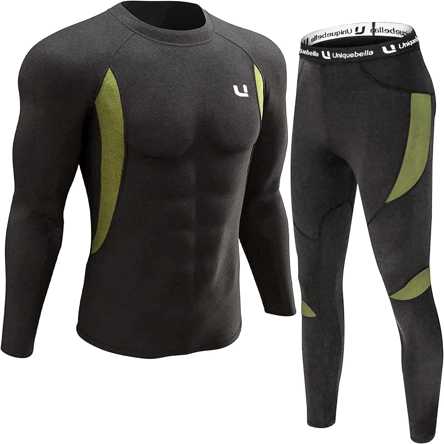 UNIQUEBELLA Men’s Thermal Underwear Sets Top & Long Johns Fleece Sweat Quick Drying Thermo Base Layer UNIQUEBELLA Men’s Thermal Underwear Sets Top & Long Johns Fleece Sweat Quick Drying Thermo Base Layer