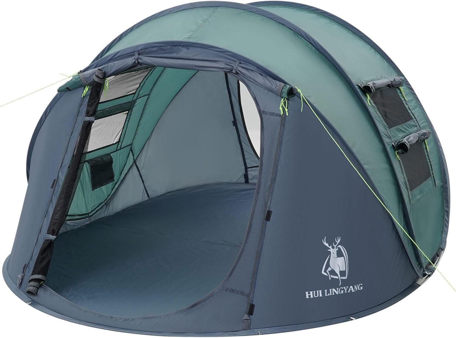4 Person Easy Pop Up Tent,9.5’X6.6’X52”,Waterproof, Automatic Setup,2 Doors-Instant Family Tents for Camping, Hiking & Traveling 4 Person Easy Pop Up Tent,9.5’X6.6’X52”,Waterproof, Automatic Setup,2 Doors-Instant Family Tents for Camping, Hiking & Traveling