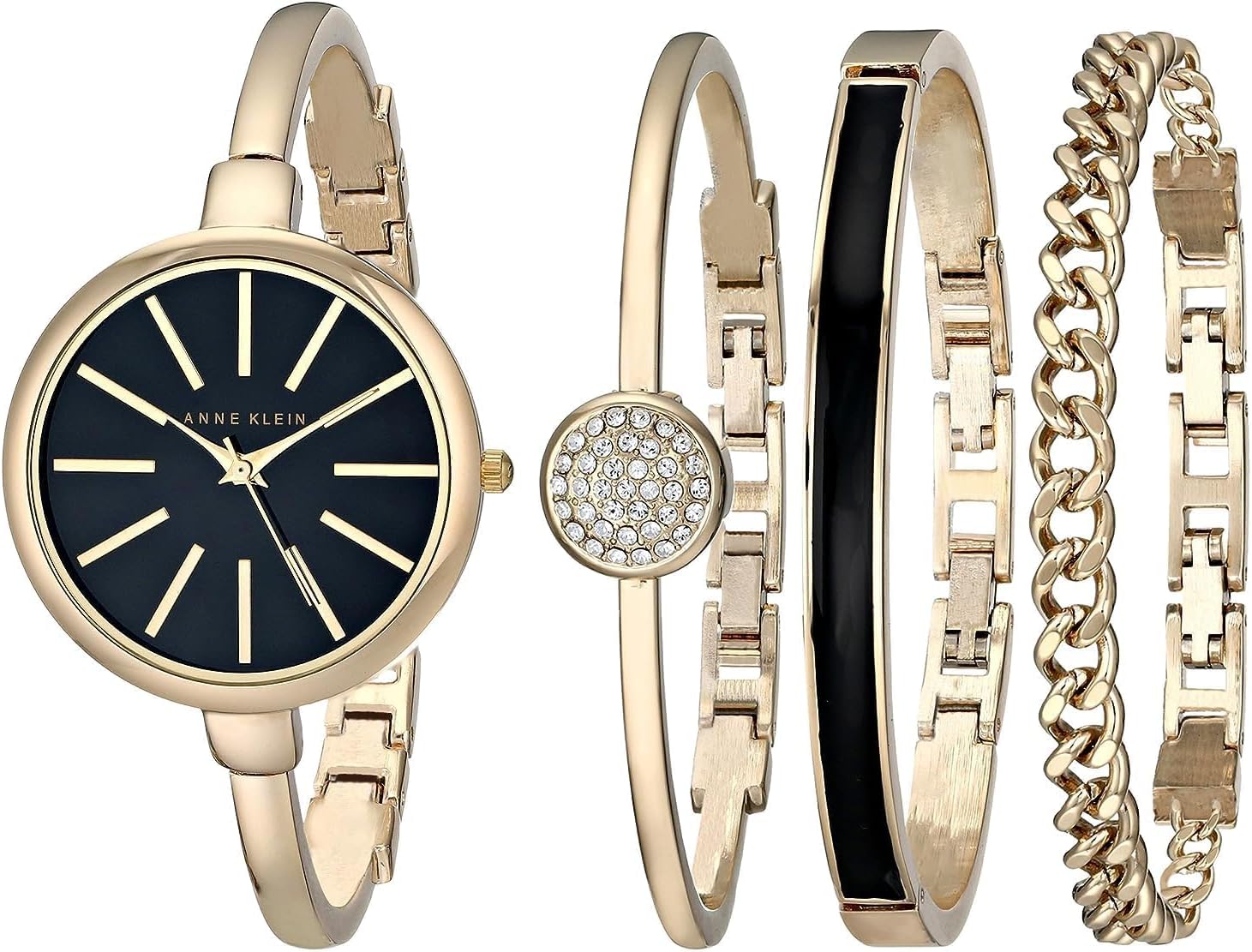 Anne Klein Women’s Bangle Watch and Bracelet Set, AK/1470 Anne Klein Women’s Bangle Watch and Bracelet Set, AK/1470