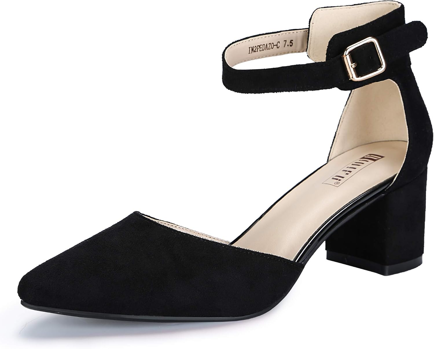 IDIFU Women’s IN2 Pedazo Dress Shoes Low Block Heels Comfortable Chunky Closed Toe Ankle Strap Wedding Pumps IDIFU Women’s IN2 Pedazo Dress Shoes Low Block Heels Comfortable Chunky Closed Toe Ankle Strap Wedding Pumps