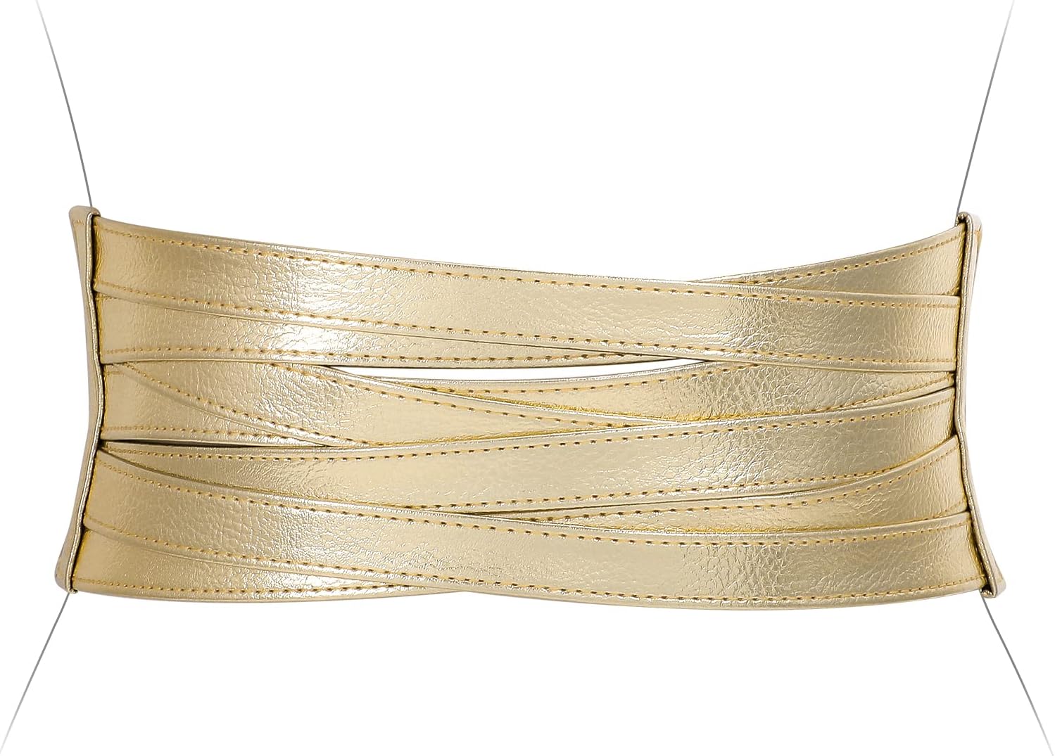 XZQTIVE Wide Elastic Belts for Women Dresses Black Waist Corset Belt for Women Fashion Wide Stretchy Belts, Gold, 70cm XZQTIVE Wide Elastic Belts for Women Dresses Black Waist Corset Belt for Women Fashion Wide Stretchy Belts, Gold, 70cm