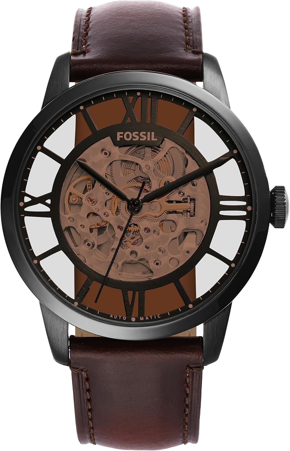 Fossil Townsman Men’s Automatic Watch with Mechanical Movement and Skeleton Dial Fossil Townsman Men’s Automatic Watch with Mechanical Movement and Skeleton Dial