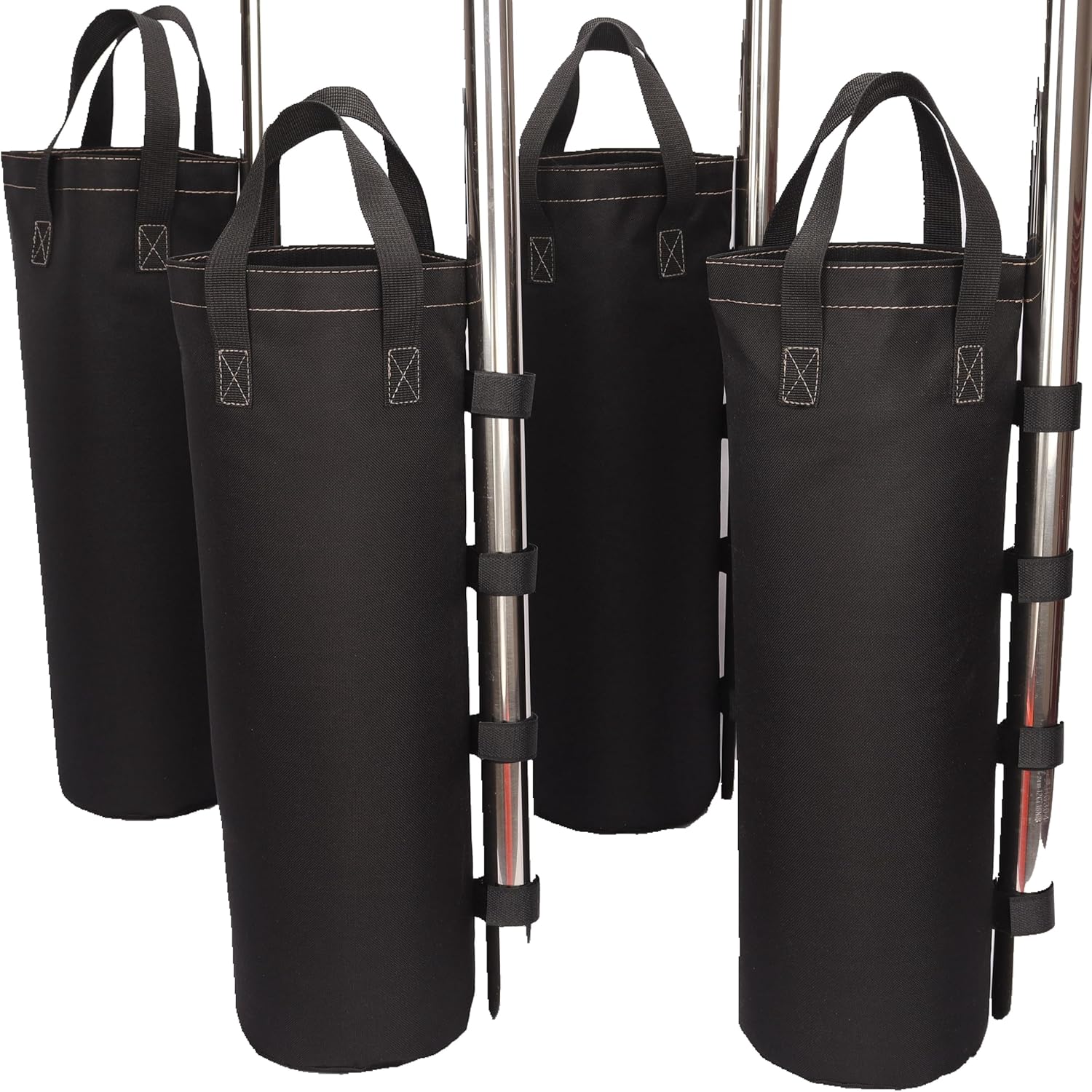 100LBS Weight Capacity Canopy Weight Bags(Without Sand) – Heavy Duty Sand Bags for Eazy Up Tent, Gazebo, Outdoor Shelter – Set of 4 (Black) 100LBS Weight Capacity Canopy Weight Bags(Without Sand) – Heavy Duty Sand Bags for Eazy Up Tent, Gazebo, Outdoor Shelter – Set of 4 (Black)