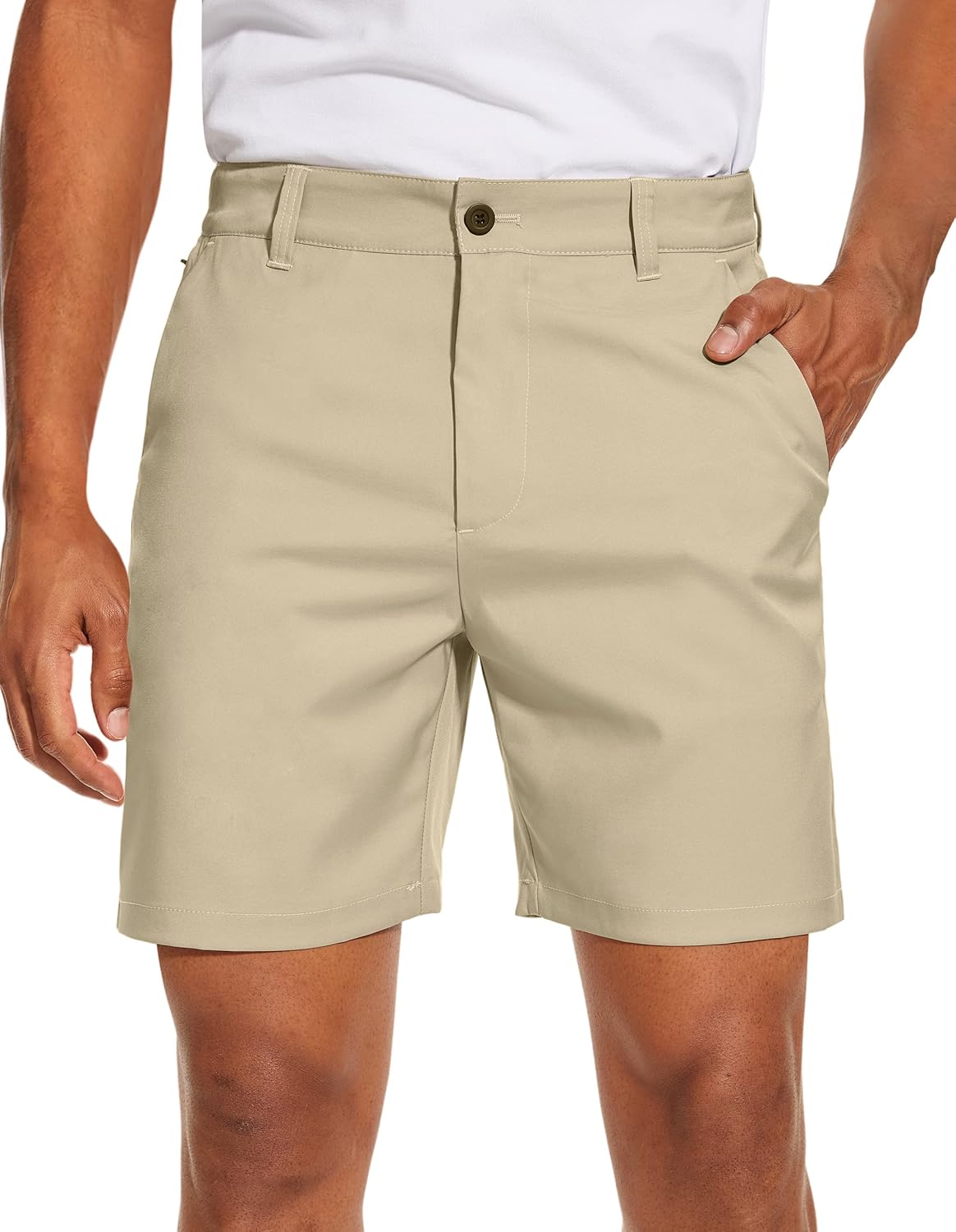 PULI Men’s Golf Dress Shorts Flat Front Hybrid 7 Inch Lightweight Quick Dry Chino Casual with Pockets PULI Men’s Golf Dress Shorts Flat Front Hybrid 7 Inch Lightweight Quick Dry Chino Casual with Pockets
