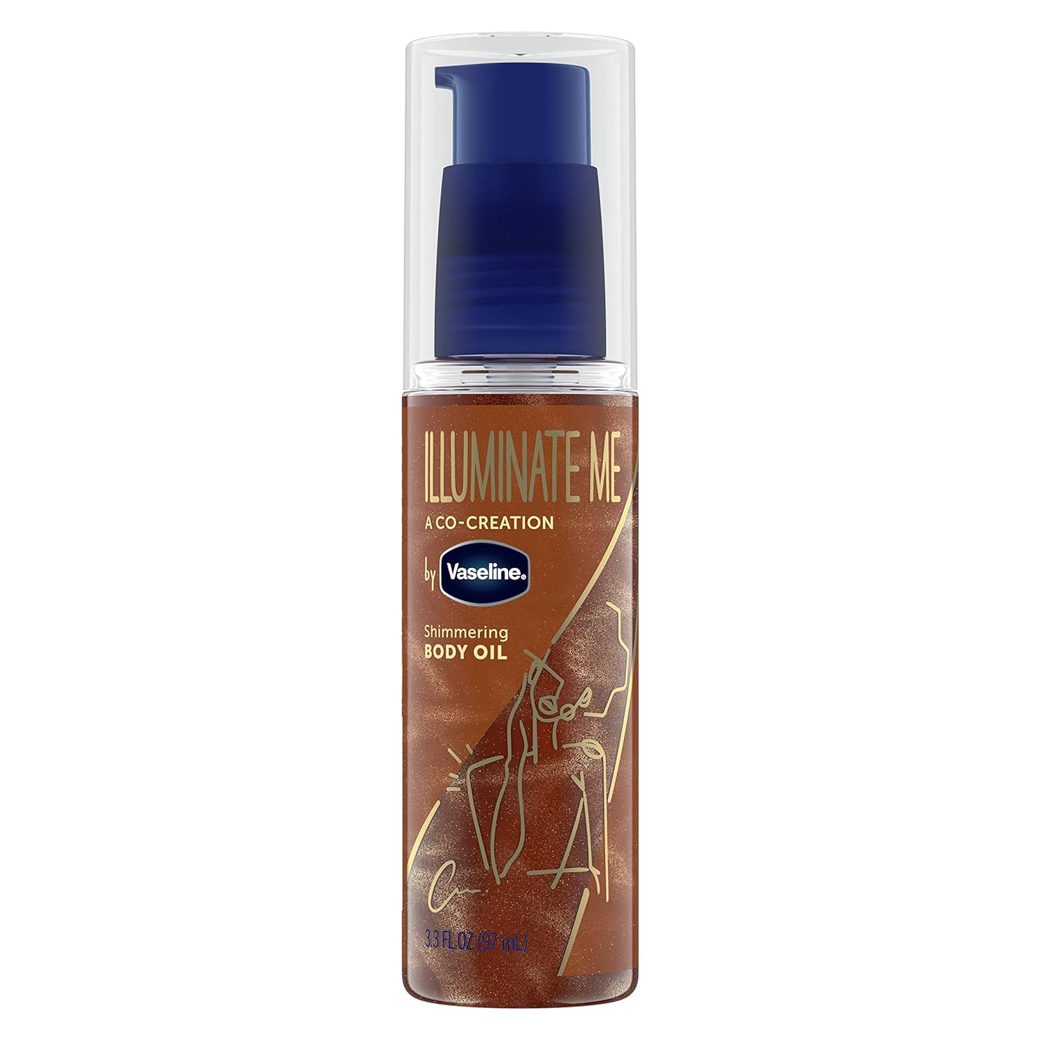 Vaseline Illuminate Me Shimmering Body Oil Created for Melanin Rich Skin, Illuminates Skin with Finishing Touch of Shimmer for Glowing Skin 3.3 oz Vaseline Illuminate Me Shimmering Body Oil Created for Melanin Rich Skin, Illuminates Skin with Finishing Touch of Shimmer for Glowing Skin 3.3 oz