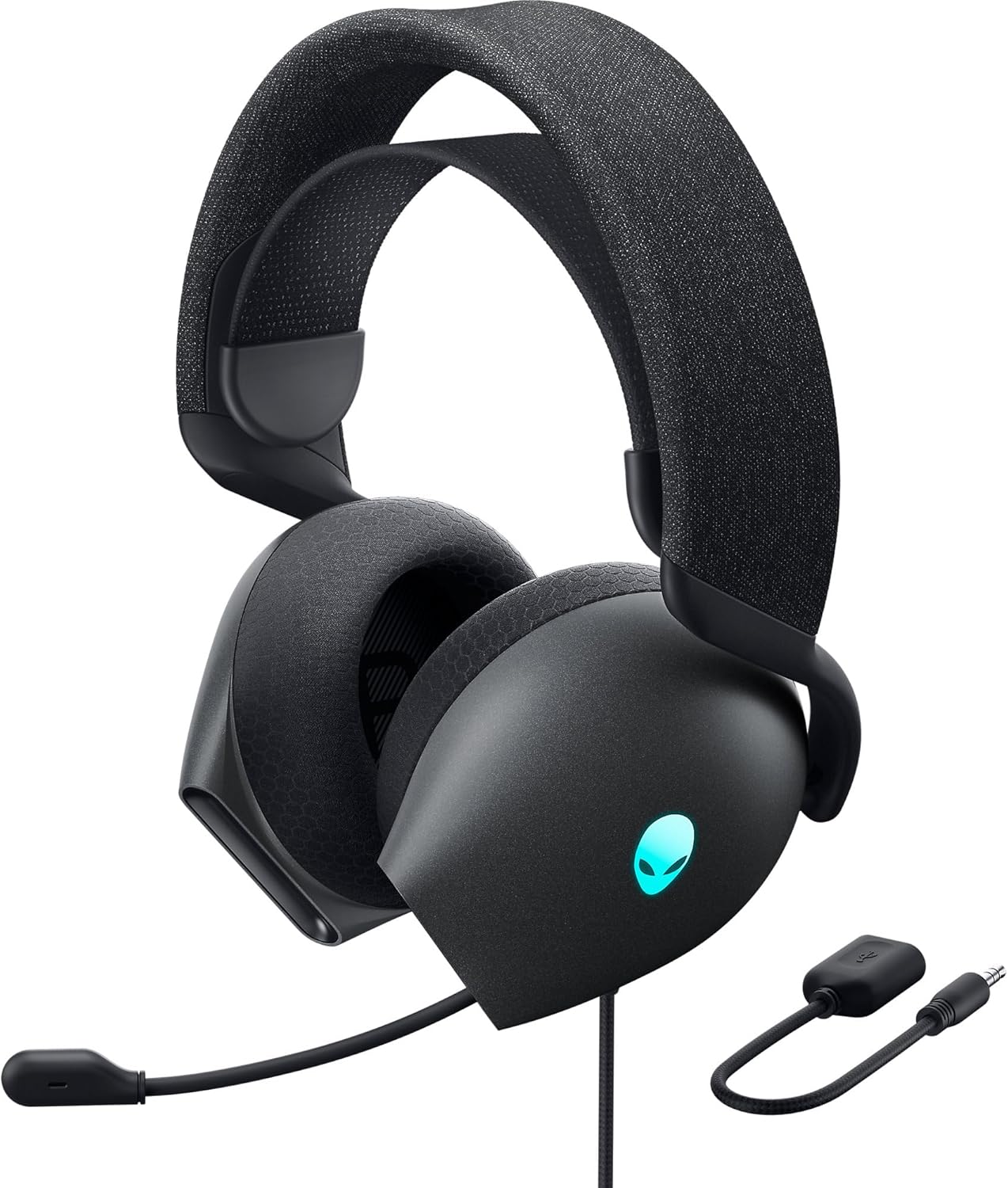 Alienware AW520H Wired Gaming Headset – Dolby Atmos, Unidirectional, AlienFX 16.8 Million RGB Colors, Microphone Mute, Volume On-Headset Controls, 40mm Hi-Res Certified – Dark Side of The Moon Alienware AW520H Wired Gaming Headset – Dolby Atmos, Unidirectional, AlienFX 16.8 Million RGB Colors, Microphone Mute, Volume On-Headset Controls, 40mm Hi-Res Certified – Dark Side of The Moon