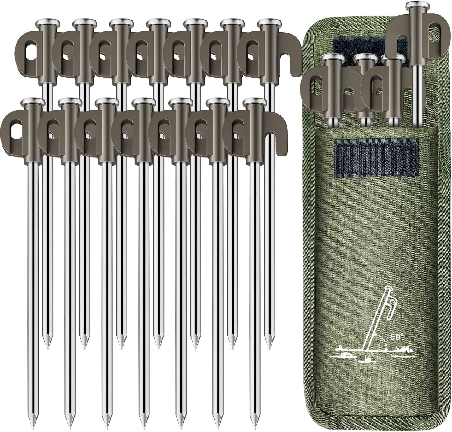 14 Pack Heavy Duty Outdoor Camping Tent Pegs, Aluminum Tent Pegs, Rust and Corrosion Resistant, Suitable for Garden, Camping, Outdoor Hiking, Fishing and Camping Tents. 14 Pack Heavy Duty Outdoor Camping Tent Pegs, Aluminum Tent Pegs, Rust and Corrosion Resistant, Suitable for Garden, Camping, Outdoor Hiking, Fishing and Camping Tents.