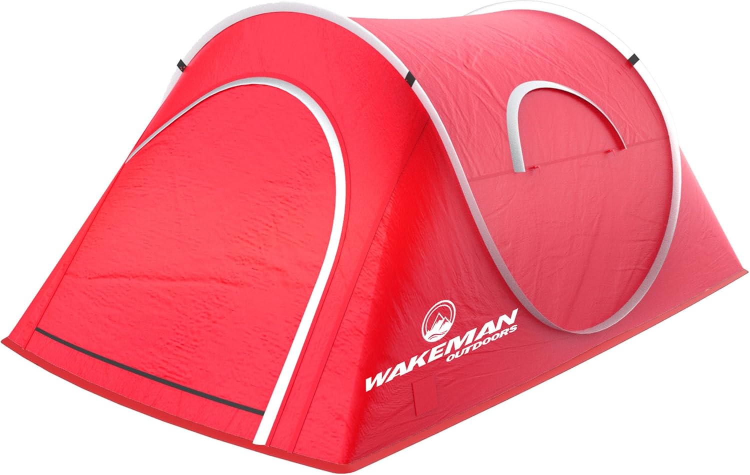 2 Person Pop Up Tent with Dual-Layer Door and Carry Bag – Water-Resistant Tent for Camping, Hiking, or Beach Use by Wakeman Outdoors (Red) 2 Person Pop Up Tent with Dual-Layer Door and Carry Bag – Water-Resistant Tent for Camping, Hiking, or Beach Use by Wakeman Outdoors (Red)
