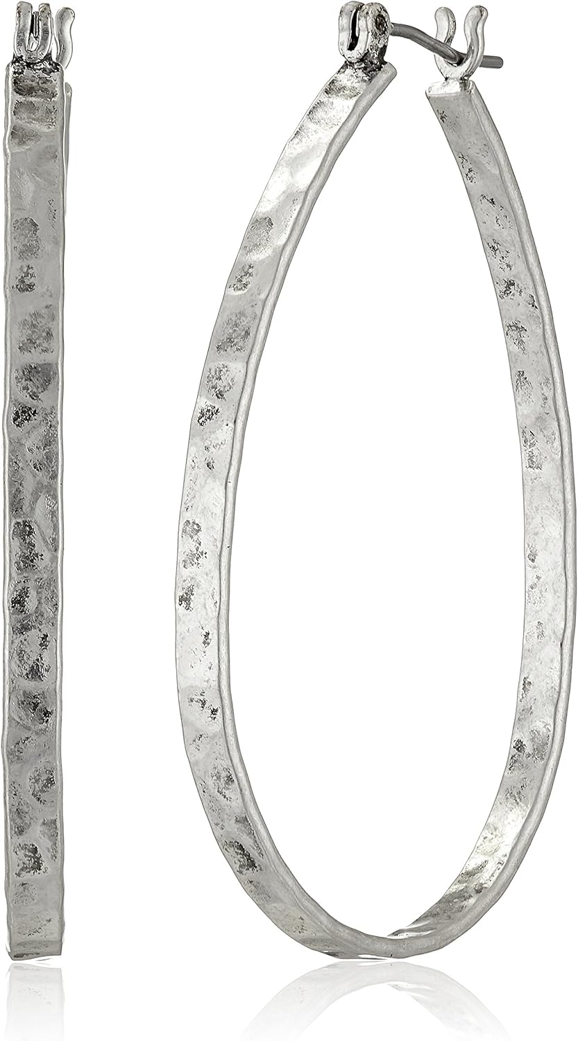 Lucky Brand Womens Oblong Hoop Earrings Lucky Brand Womens Oblong Hoop Earrings
