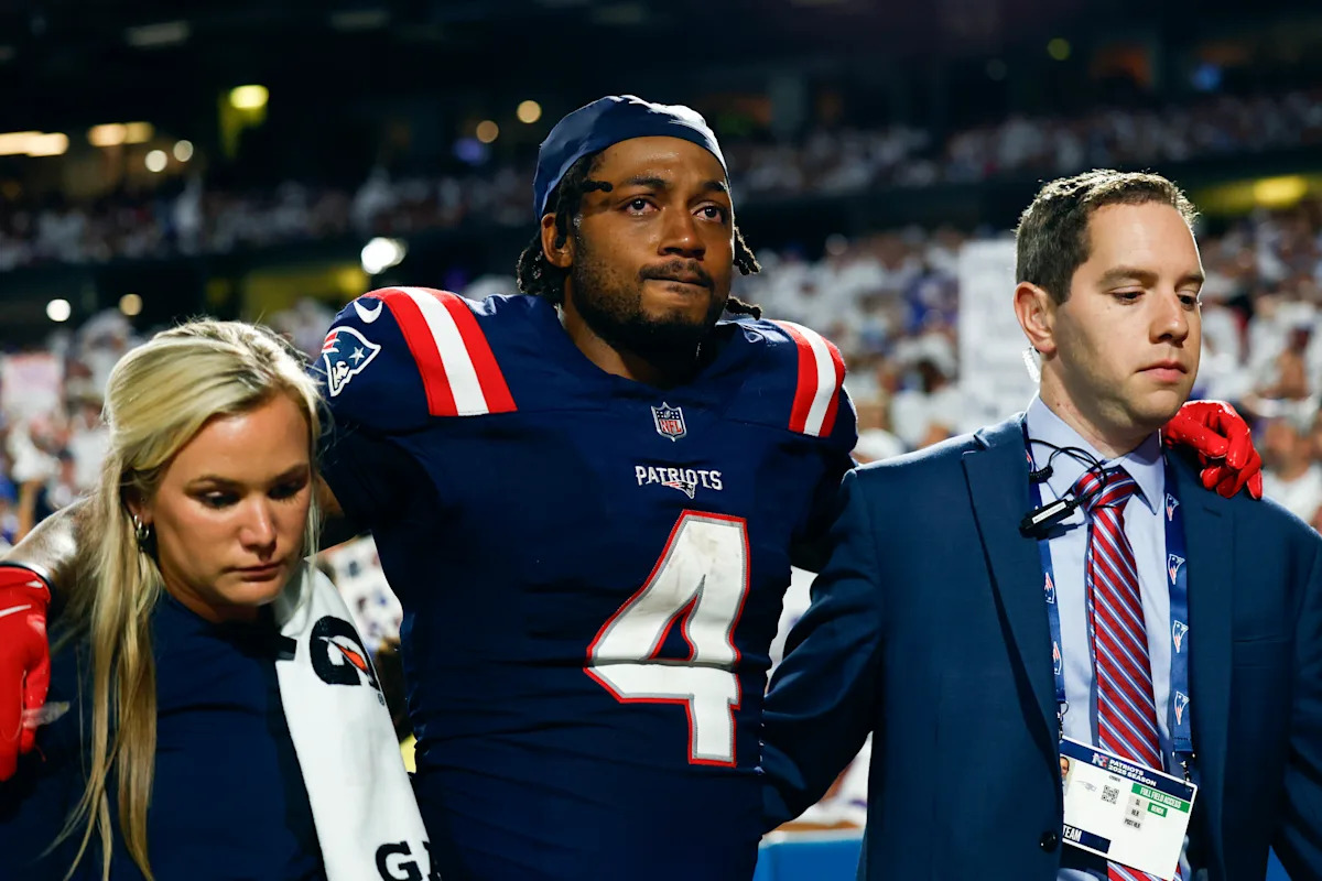 It is said that Patriots RP Antonio Gibson has been out of a season with a torn ACL against bills It is said that Patriots RP Antonio Gibson has been out of a season with a torn ACL against bills