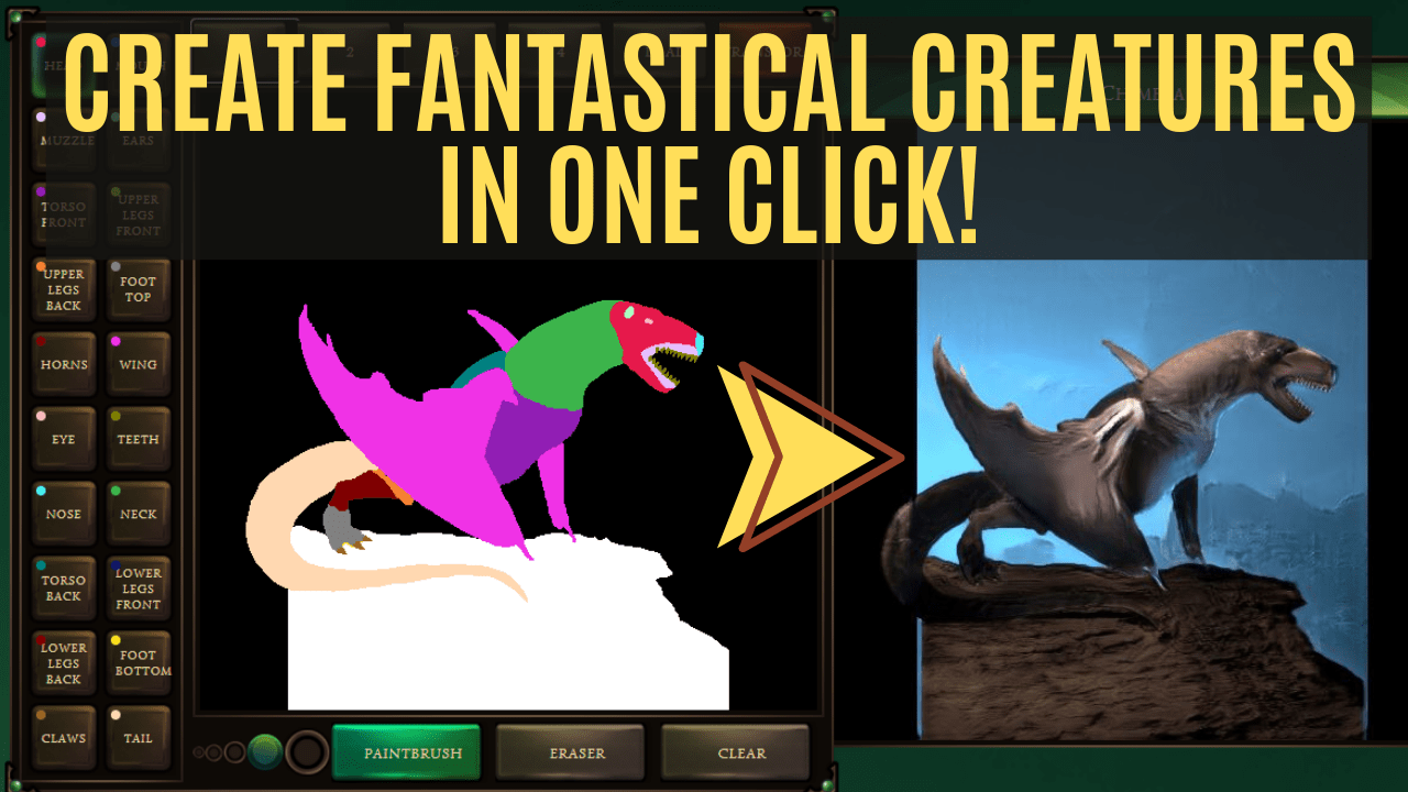 An AI Made For Artists — Create Fantastical Creatures In One Click with Chimera Painter Hi An AI Made For Artists — Create Fantastical Creatures In One Click with Chimera Painter Hi