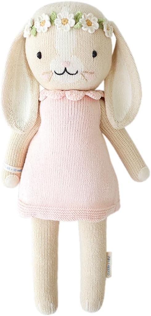 cuddle + kind Hannah The Bunny Blush Little 13″ Hand-Knit Doll – 1 Doll = 10 Meals, Fair Trade, Heirloom Quality, Handcrafted in Peru, 100% Cotton Yarn cuddle + kind Hannah The Bunny Blush Little 13″ Hand-Knit Doll – 1 Doll = 10 Meals, Fair Trade, Heirloom Quality, Handcrafted in Peru, 100% Cotton Yarn