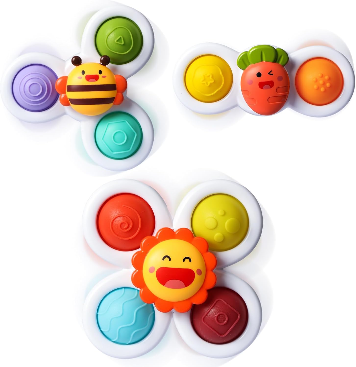 ALASOU 3PCS Pop Suction Cup Spinner Toys for 1... ALASOU 3PCS Pop Suction Cup Spinner Toys for 1...