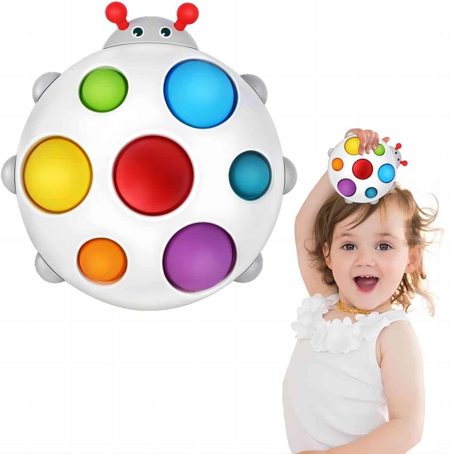 Silicone Flipping Busy Board Toy, Sensory Fidget Gifts for 1-2 Year Old Boy Girl, Early Educational Toddler Baby Toy Travel Toys 12-18 Months – Ladybug Silicone Flipping Busy Board Toy, Sensory Fidget Gifts for 1-2 Year Old Boy Girl, Early Educational Toddler Baby Toy Travel Toys 12-18 Months – Ladybug