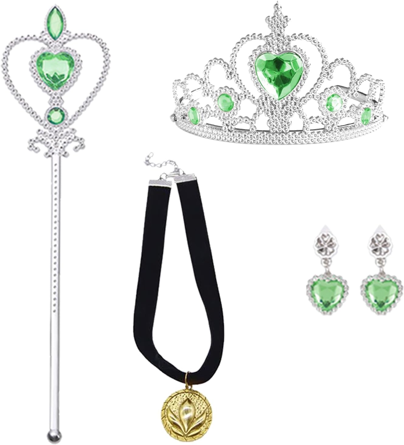 4Pcs Princess Dress Up Accessories, Elsa Dress... 4Pcs Princess Dress Up Accessories, Elsa Dress...