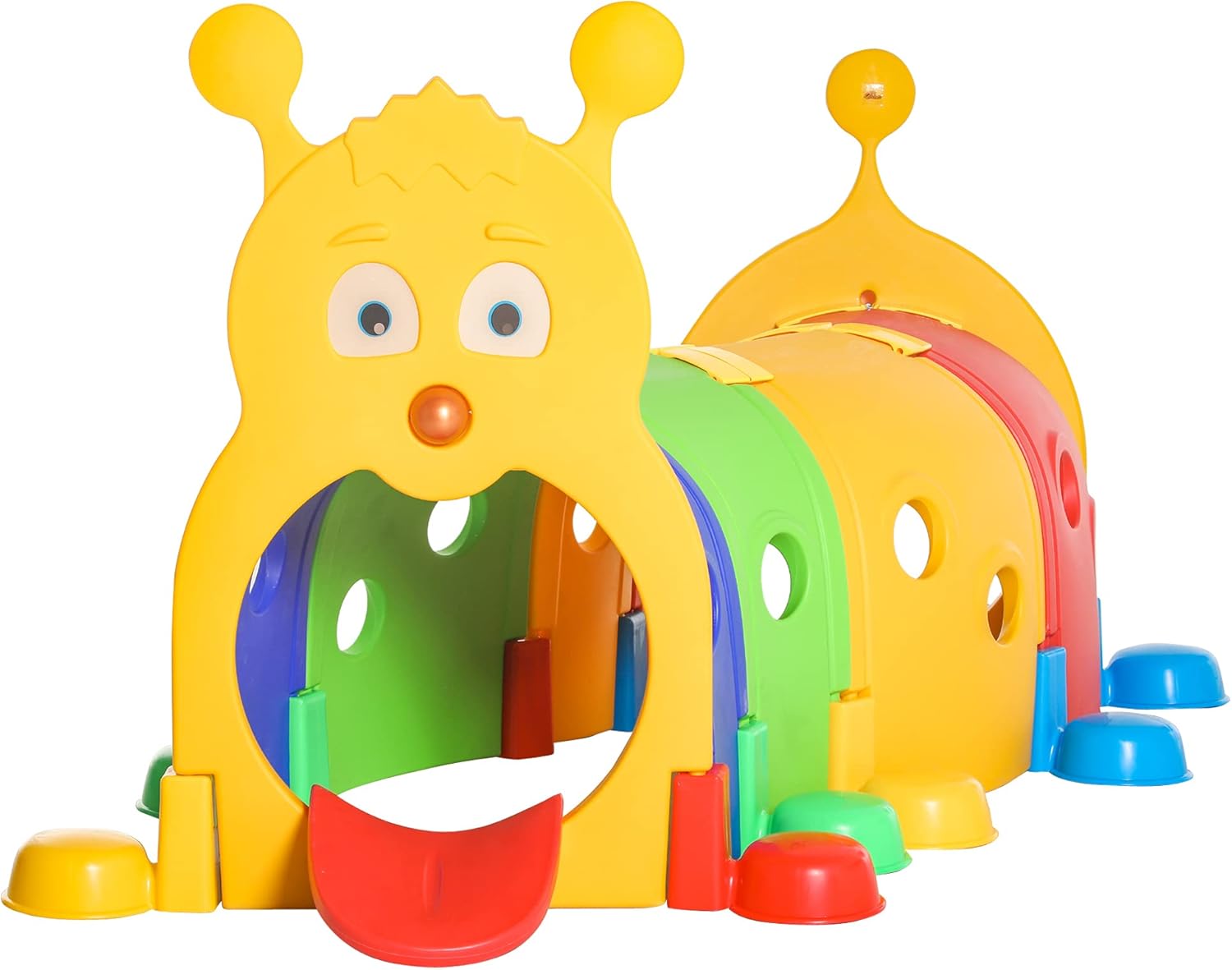 Qaba Caterpillar Tunnel for Kids, Outdoor Indoor... Qaba Caterpillar Tunnel for Kids, Outdoor Indoor...