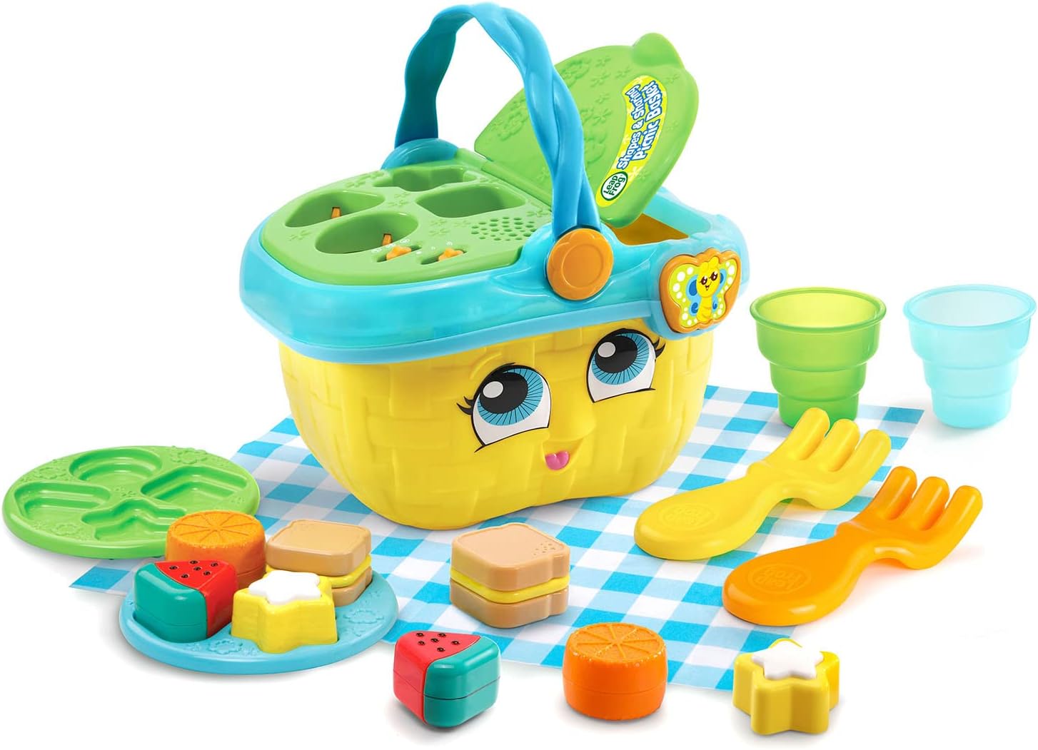 LeapFrog Shapes and Sharing Picnic Basket (Frustration Free Packaging), Yellow LeapFrog Shapes and Sharing Picnic Basket (Frustration Free Packaging), Yellow