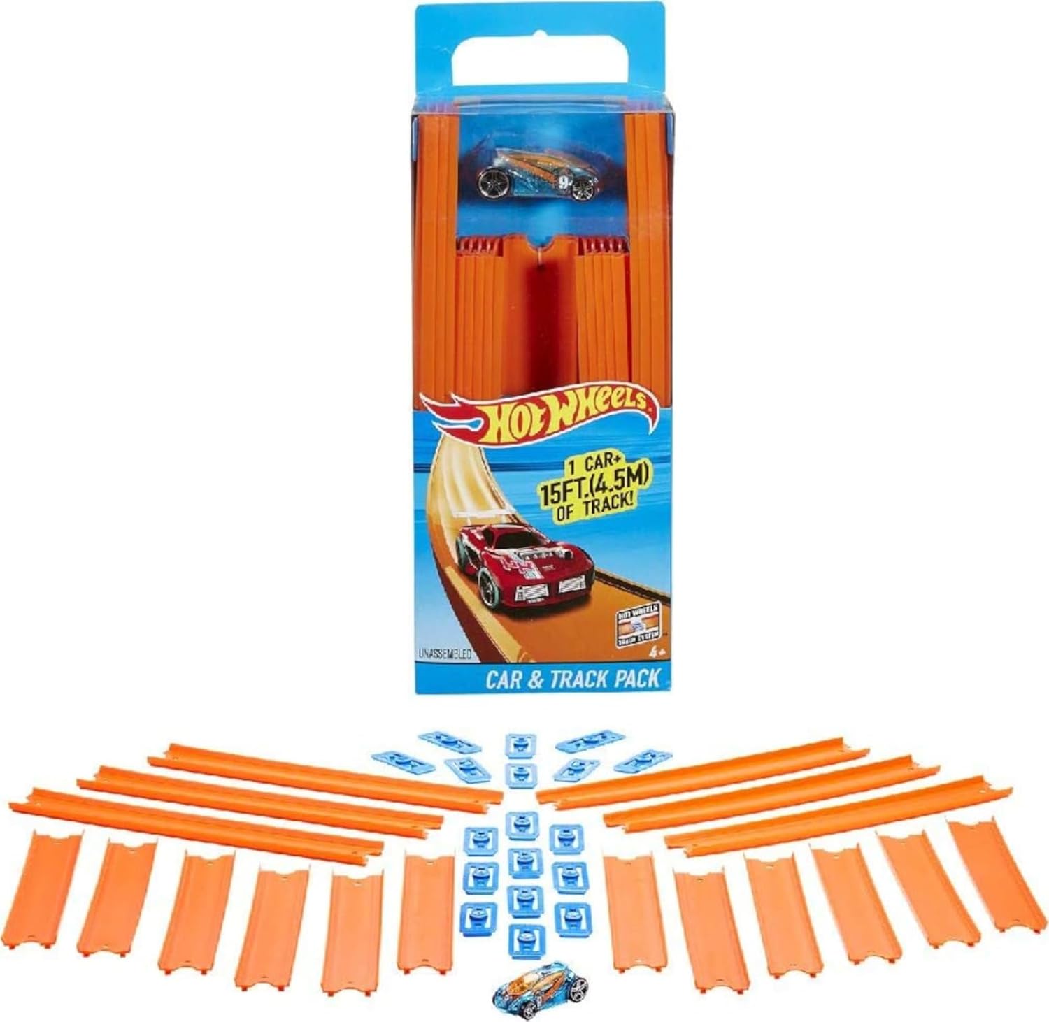 Hot Wheels Toy Car Track Set, Straight Track Set... Hot Wheels Toy Car Track Set, Straight Track Set...