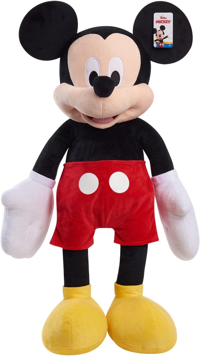 Disney Junior Mickey Mouse 40 Inch Giant Plush Mickey Mouse Stuffed Animal for Kids, Kids Toys for Ages 2 Up by Just Play Disney Junior Mickey Mouse 40 Inch Giant Plush Mickey Mouse Stuffed Animal for Kids, Kids Toys for Ages 2 Up by Just Play