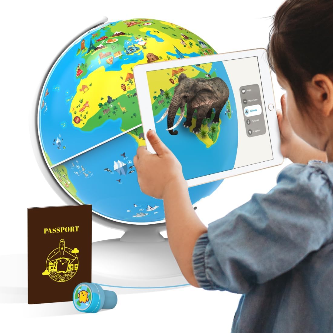 PlayShifu Smart Educational Globe for Kids, Interactive AR Toy, Ideal for Preschool Learning, Birthday Gift for Boys and Girls, STEM Toy for Kids Ages 4-10 PlayShifu Smart Educational Globe for Kids, Interactive AR Toy, Ideal for Preschool Learning, Birthday Gift for Boys and Girls, STEM Toy for Kids Ages 4-10