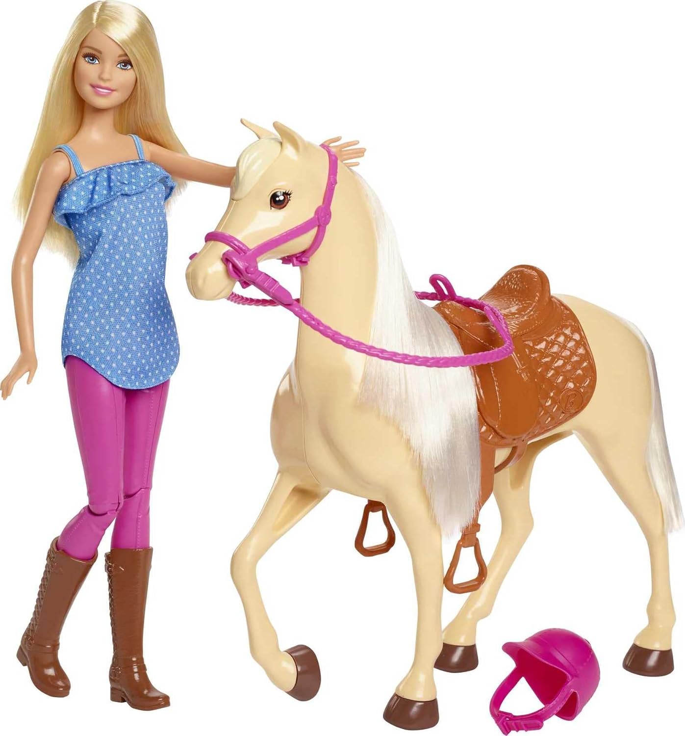 Barbie Doll & Toy Horse Set, Blonde Fashion... Barbie Doll & Toy Horse Set, Blonde Fashion...